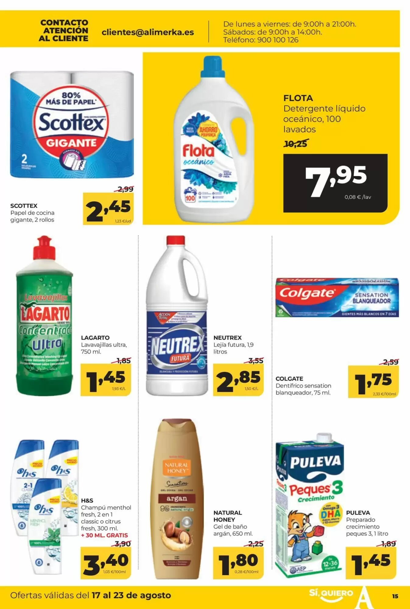 Folleto promocional de Alimerka válido desde el 17/08/2026 - Página 15.