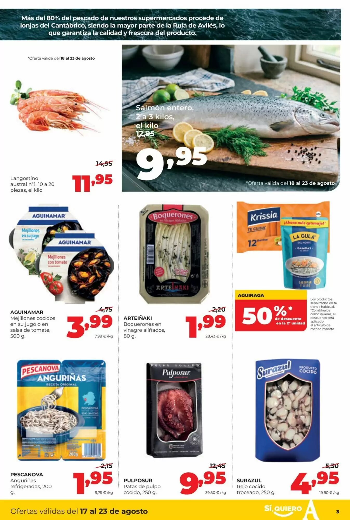 Folleto promocional de Alimerka válido desde el 17/08/2026 - Página 3.