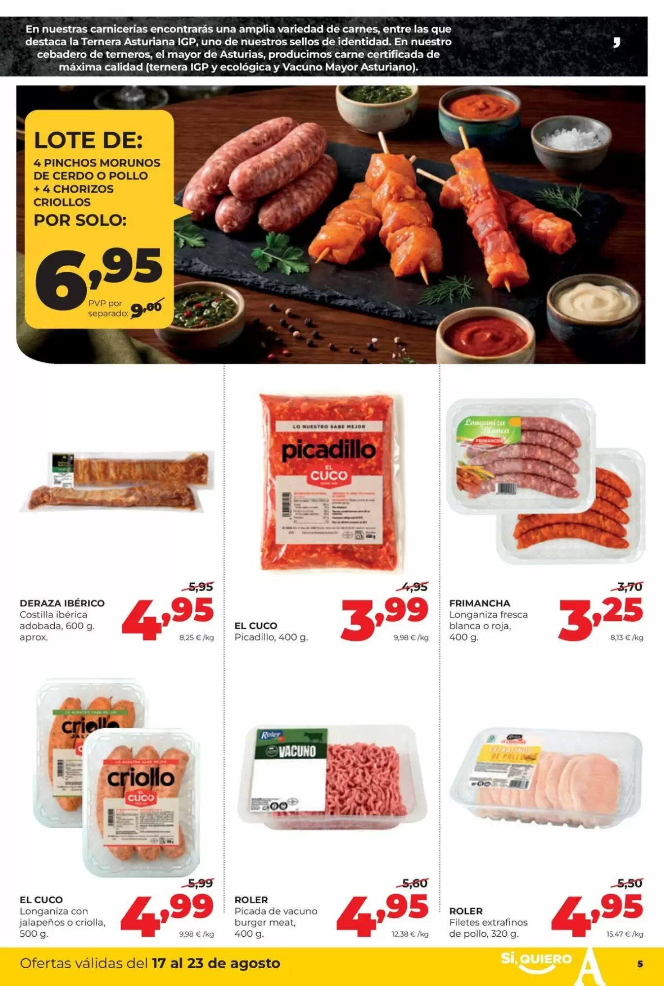 Folleto promocional de Alimerka válido desde el 17/08/2026 - Página 5.