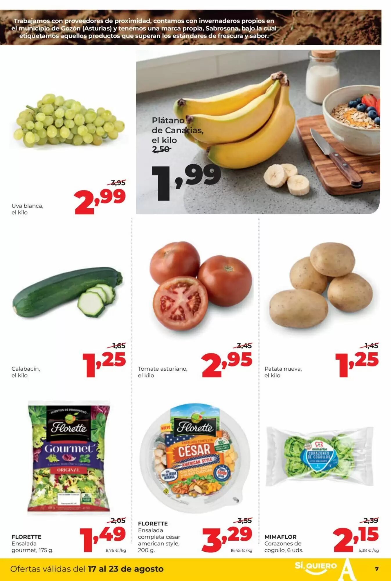 Folleto promocional de Alimerka válido desde el 17/08/2026 - Página 7.