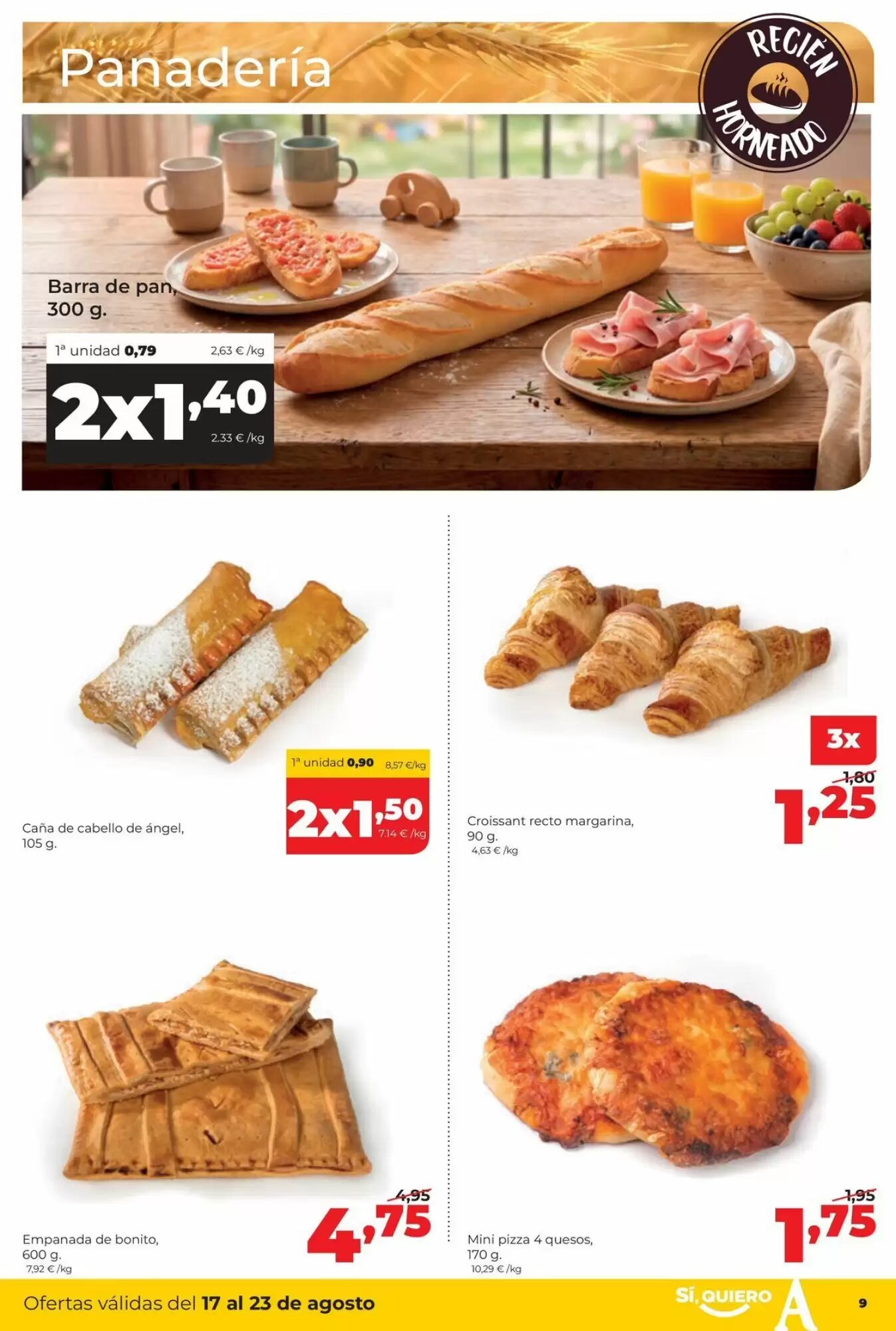 Folleto promocional de Alimerka válido desde el 17/08/2026 - Página 9.
