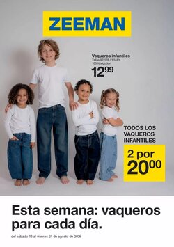 Folleto promocional de Zeeman válido desde el 17/08/2026