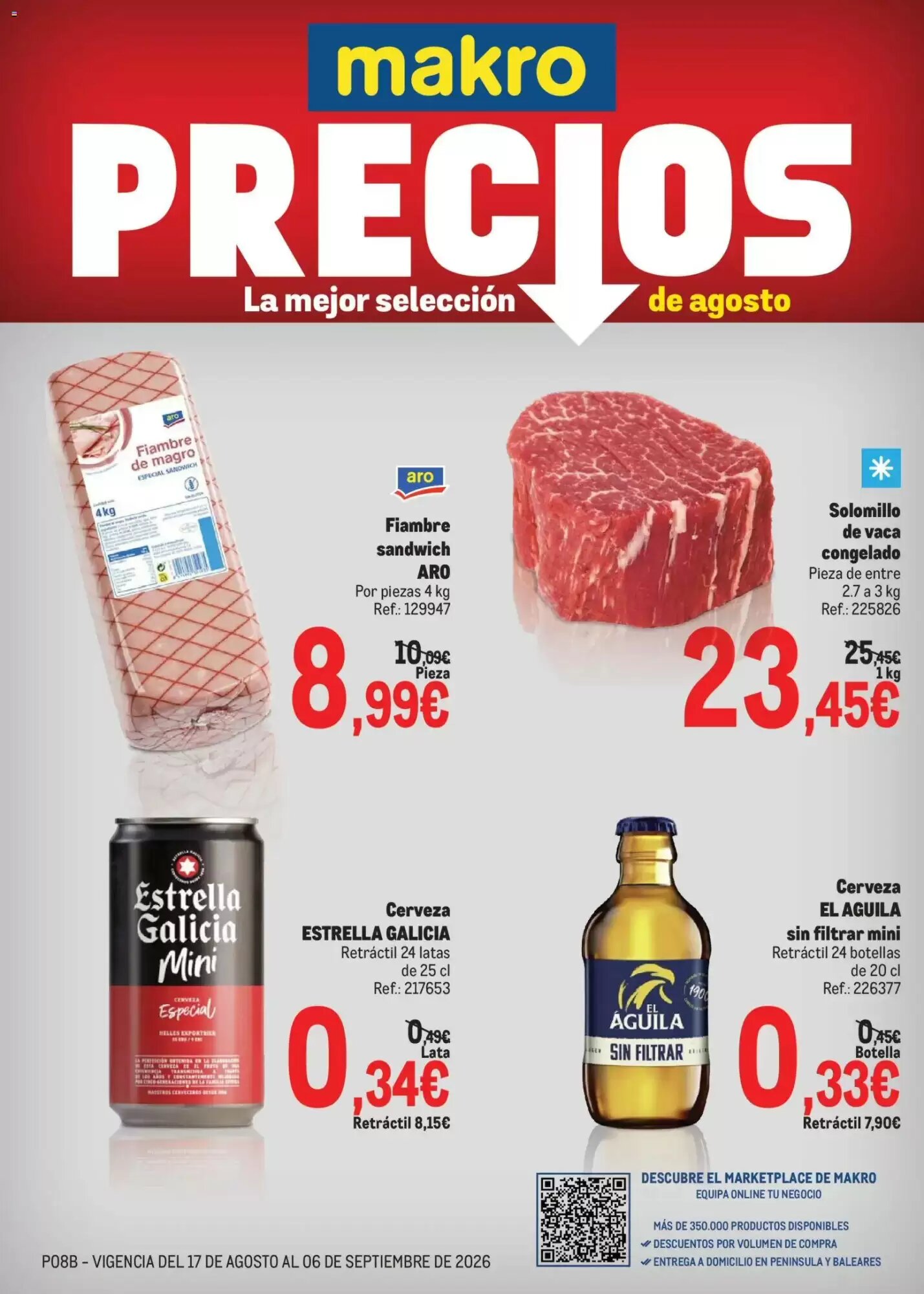 Folleto promocional de Makro válido desde el 17/08/2026 - Página 1.