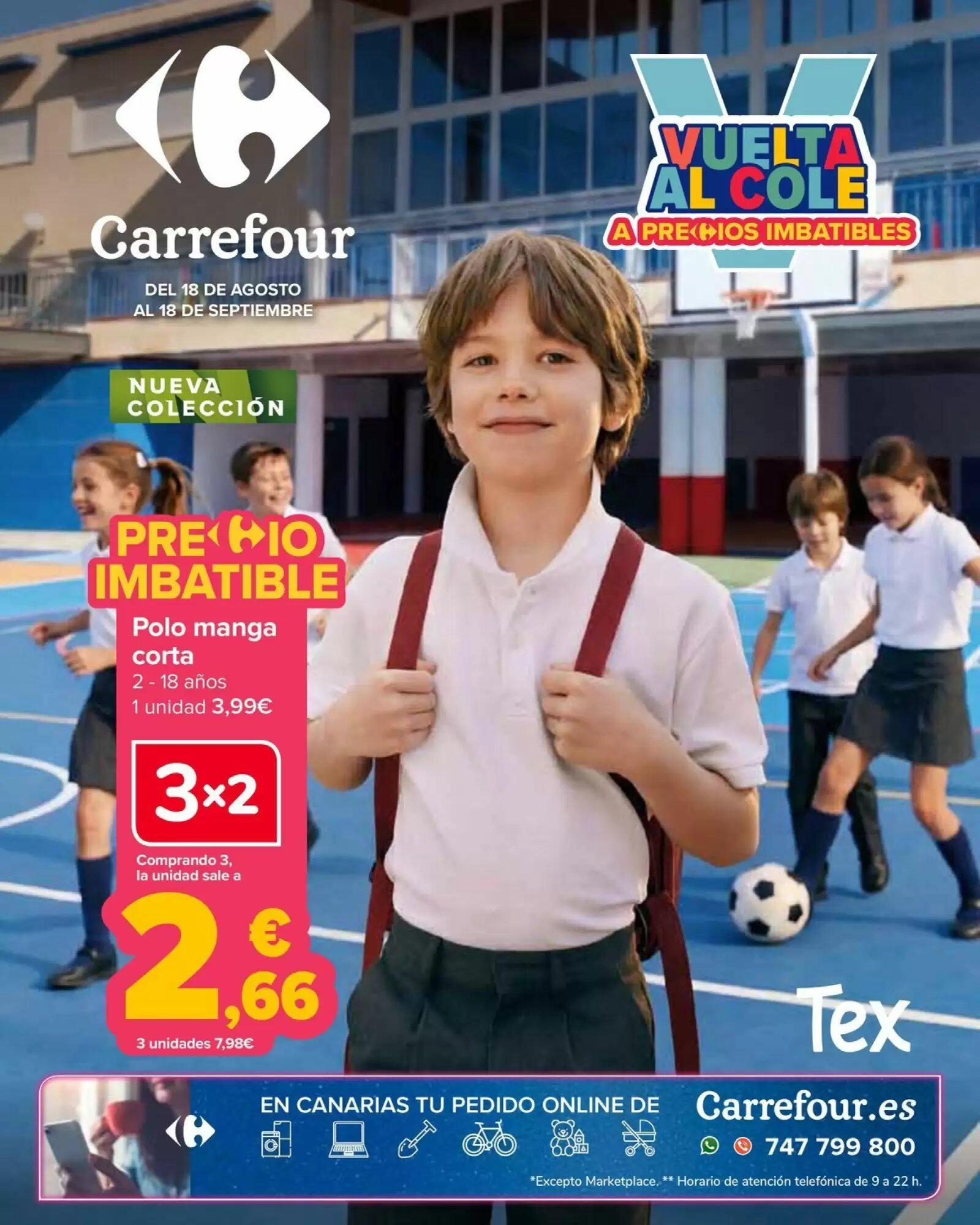 Folleto promocional de Carrefour válido desde el 18/08/2026 - Página 1.