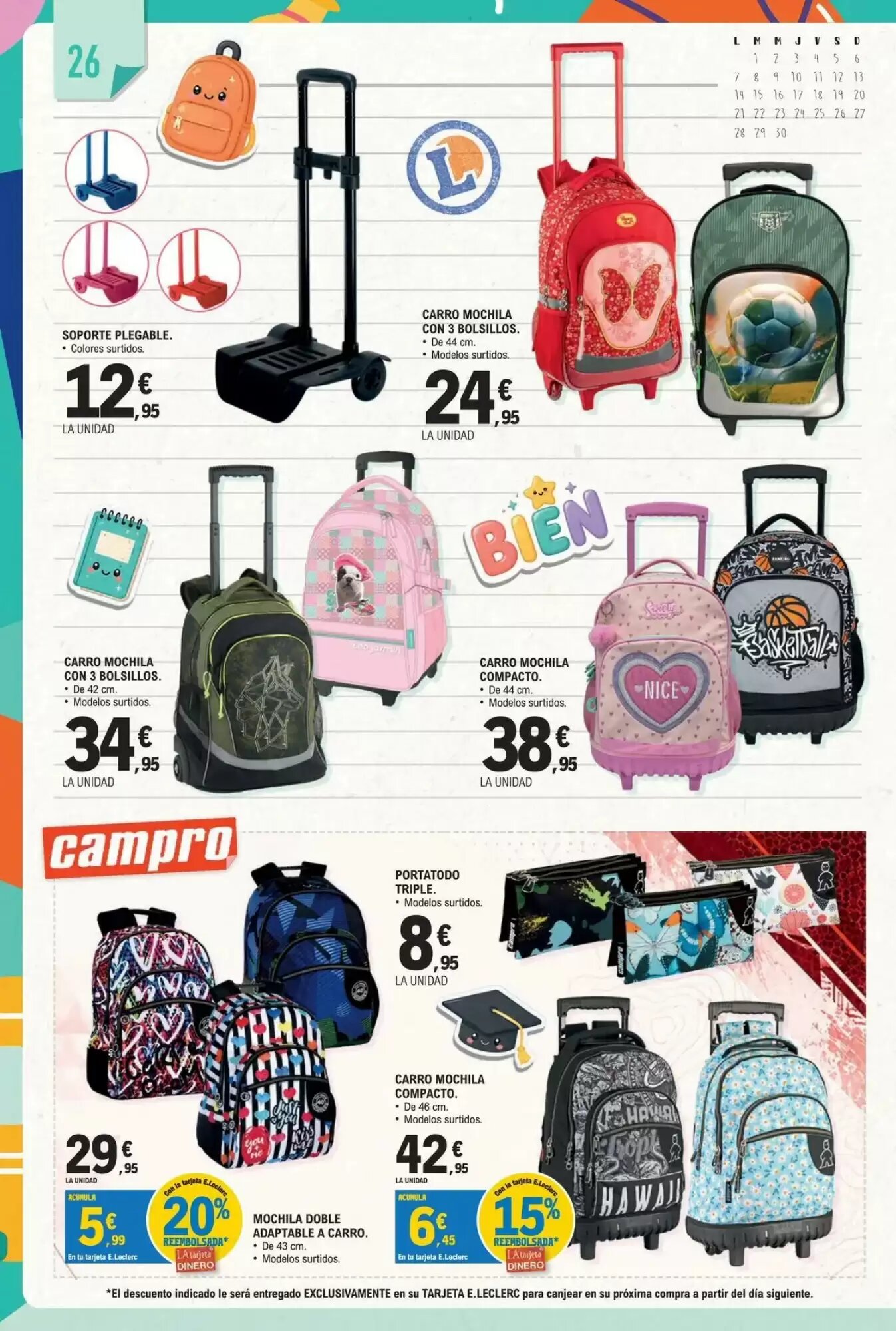 Folleto promocional de E.Leclerc válido desde el 18/08/2026 - Página 26.