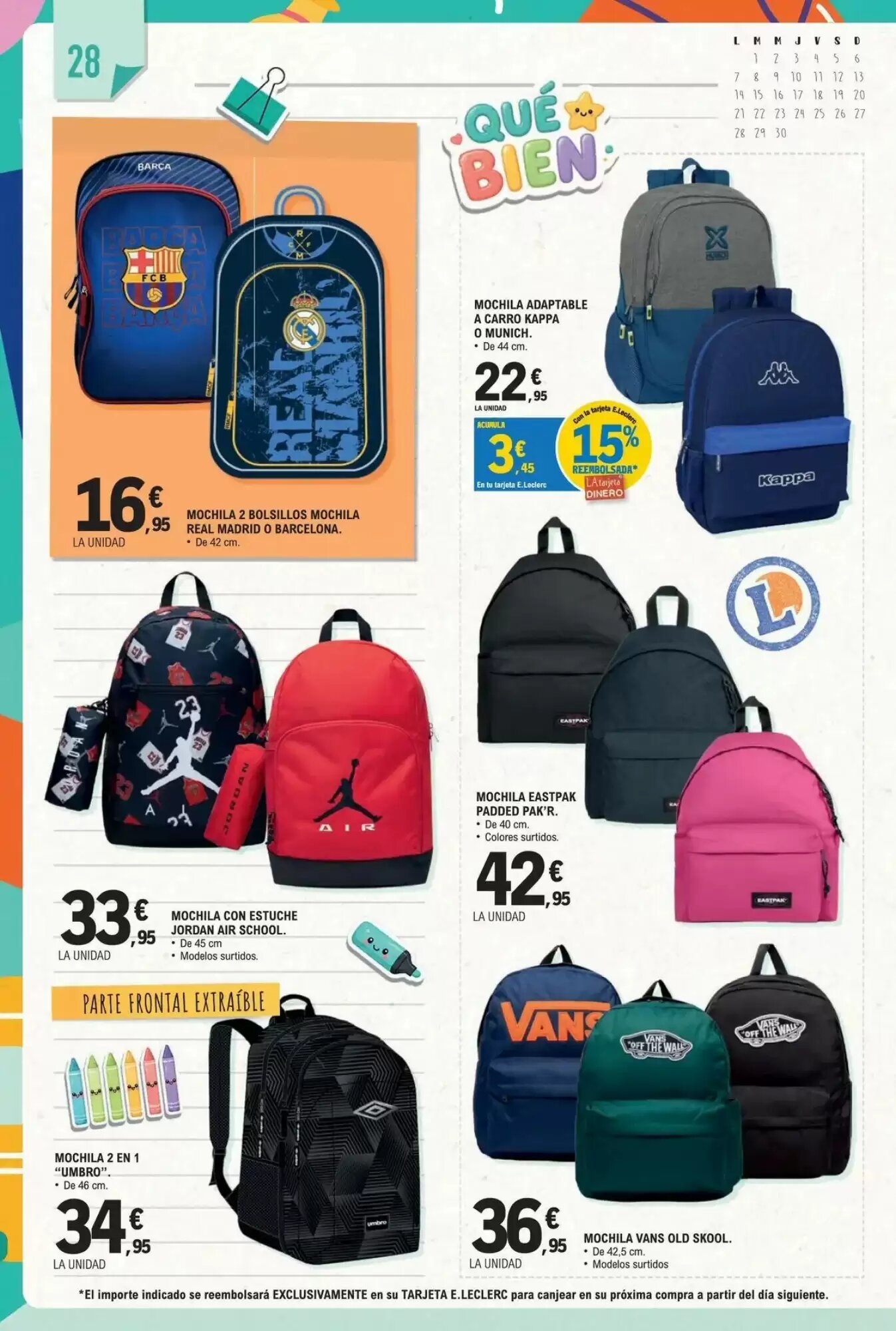 Folleto promocional de E.Leclerc válido desde el 18/08/2026 - Página 28.