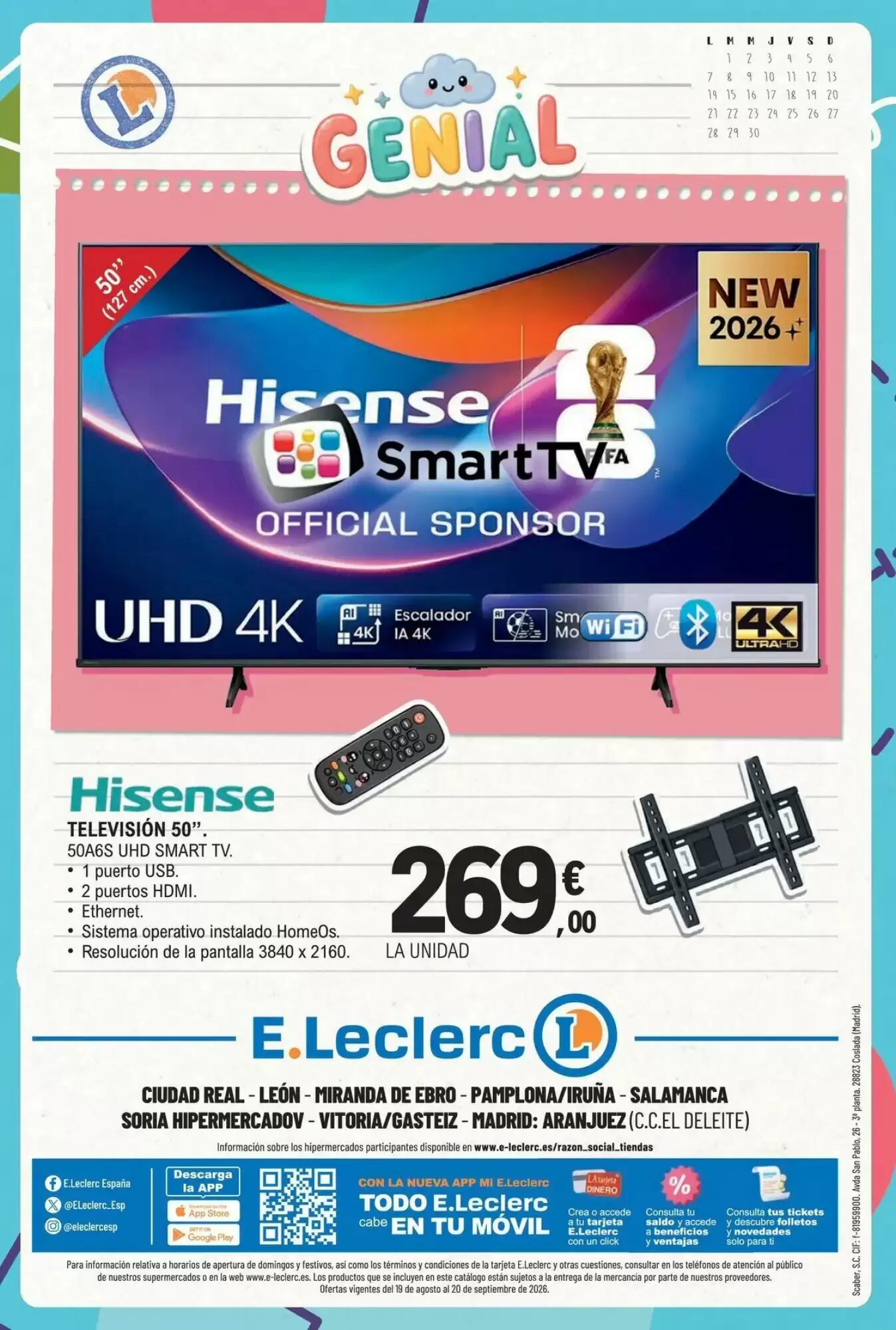 Folleto promocional de E.Leclerc válido desde el 18/08/2026 - Página 64.
