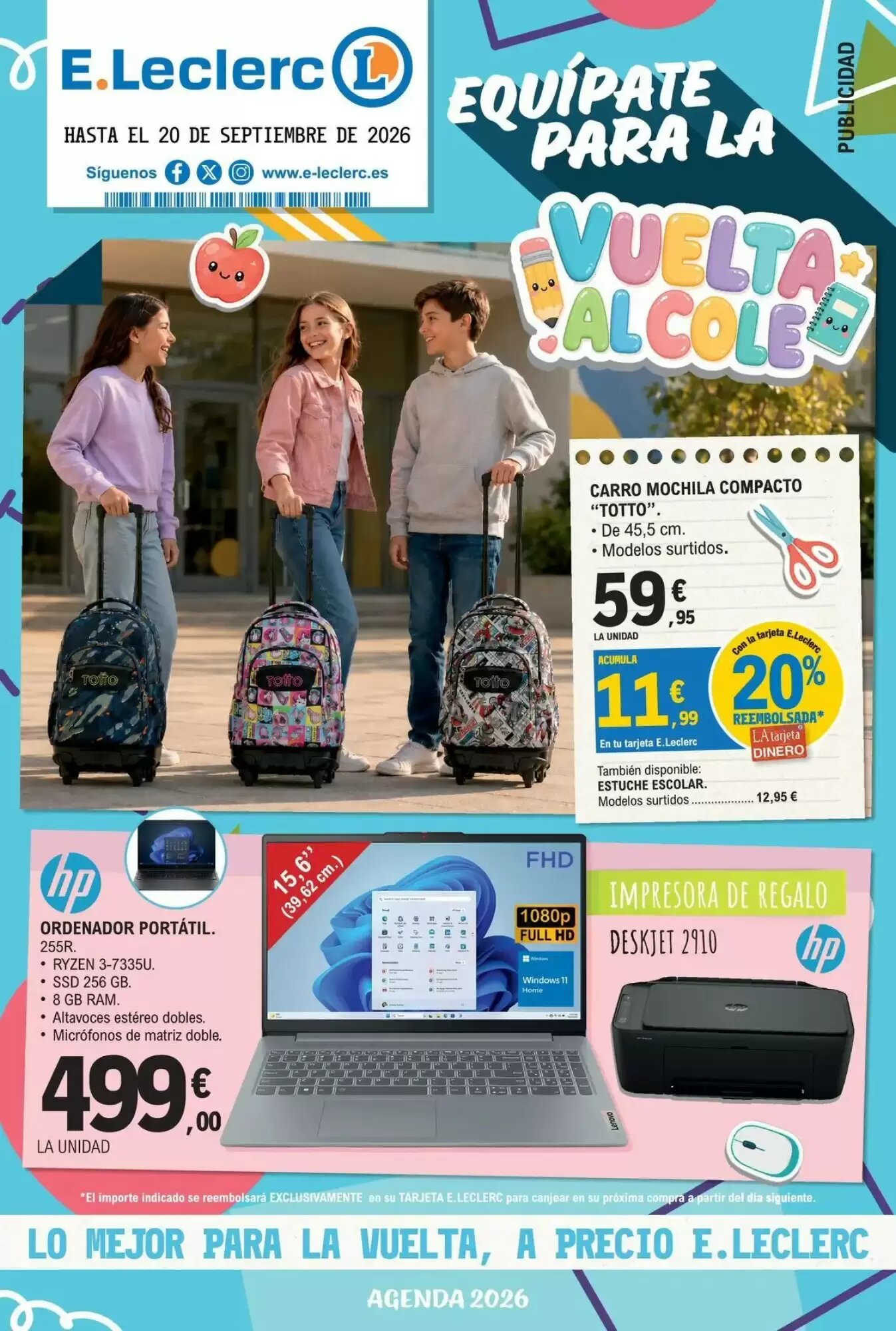 Folleto promocional de E.Leclerc válido desde el 18/08/2026 - Página 1.