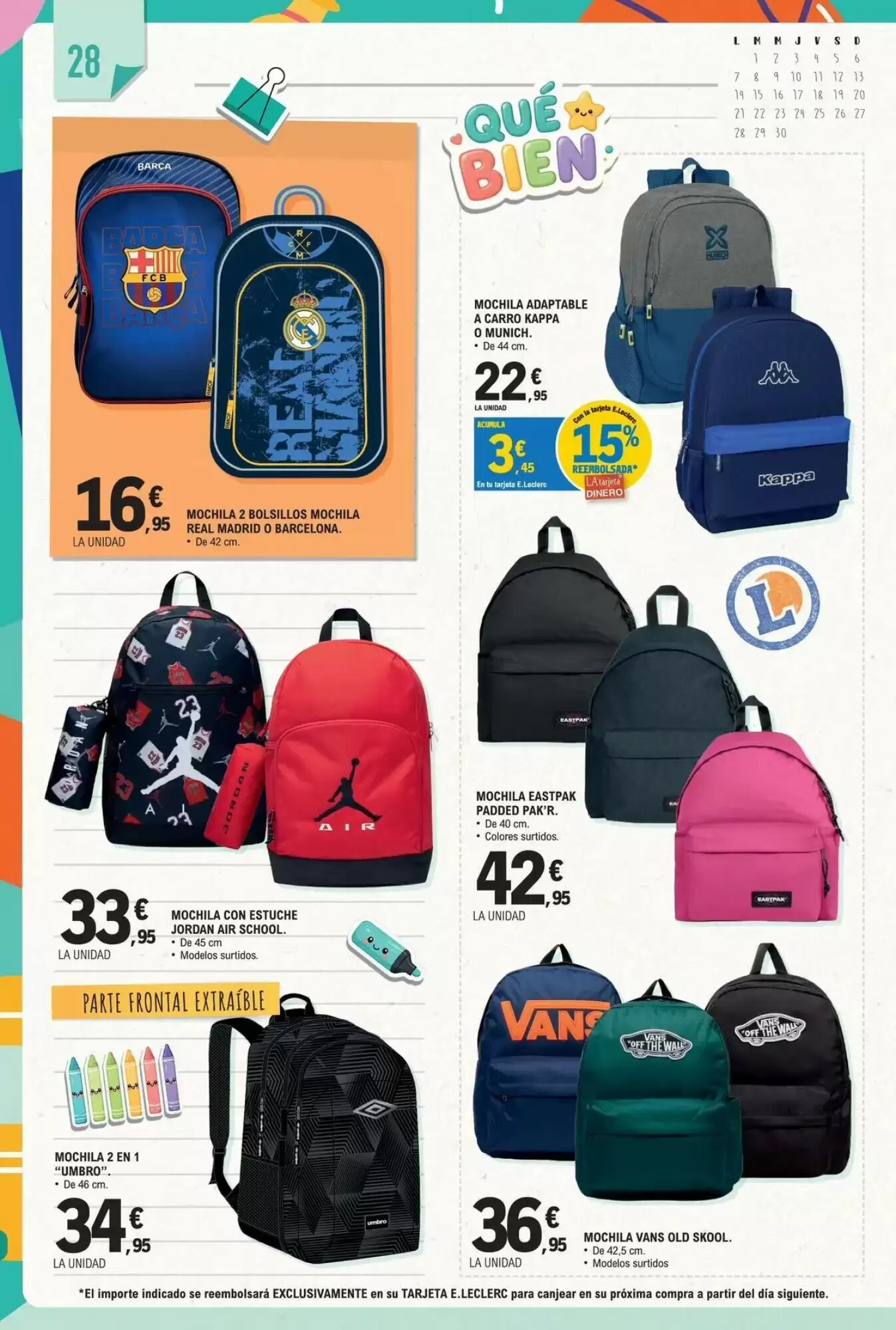 Folleto promocional de E.Leclerc válido desde el 18/08/2026 - Página 28.