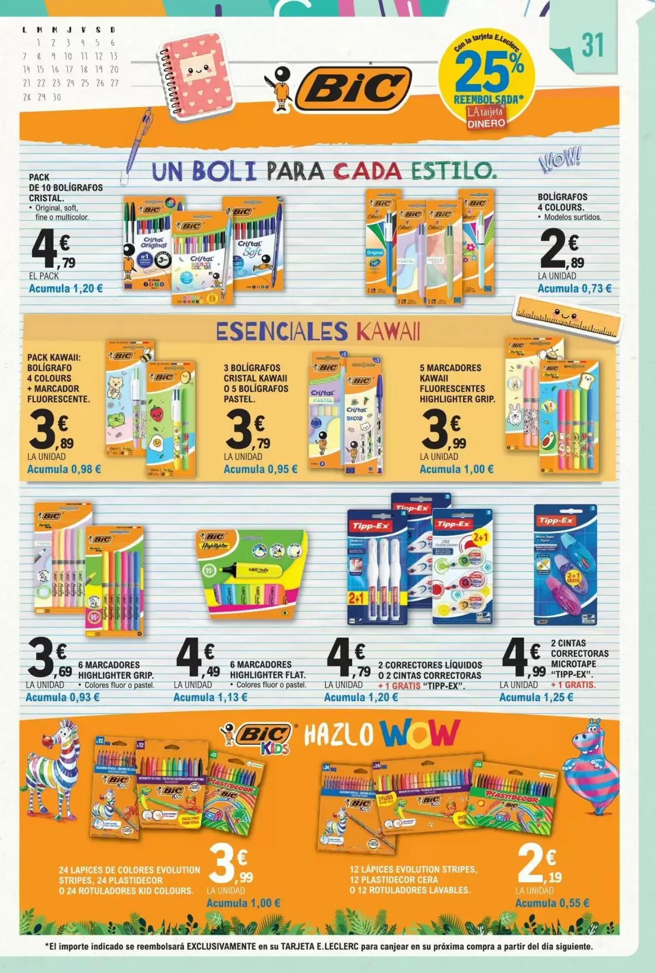 Folleto promocional de E.Leclerc válido desde el 18/08/2026 - Página 31.