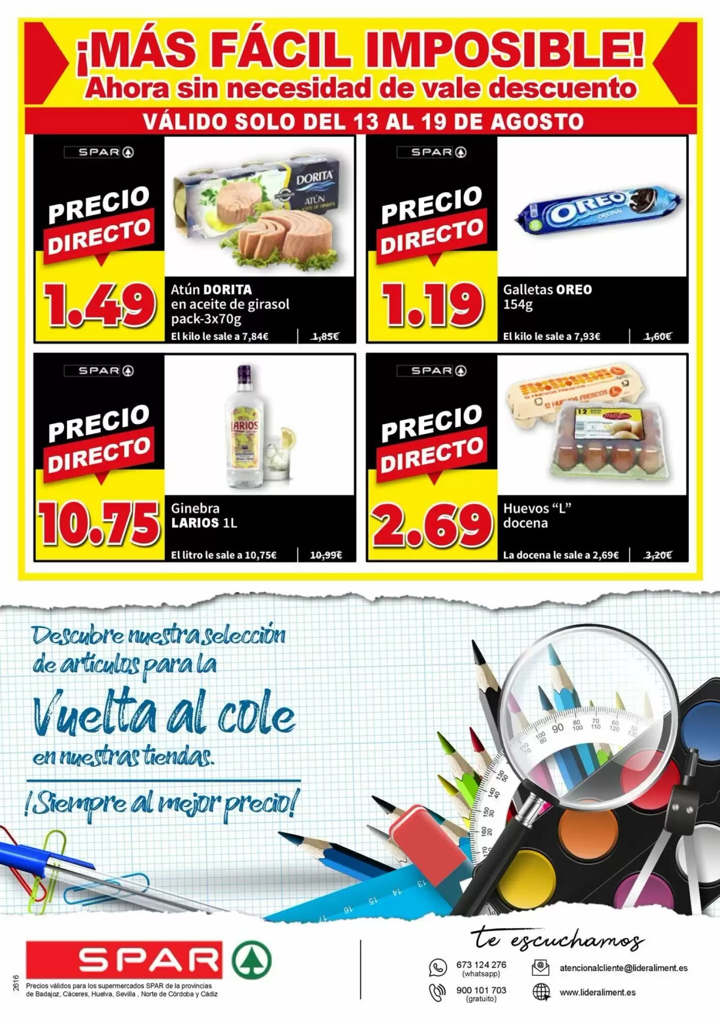 Folleto promocional de Spar válido desde el 19/08/2026 - Página 12.