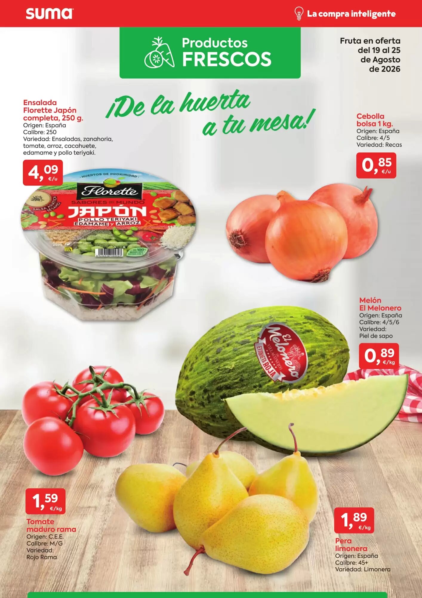 Folleto promocional de Suma Supermercados válido desde el 19/08/2026 - Página 2.