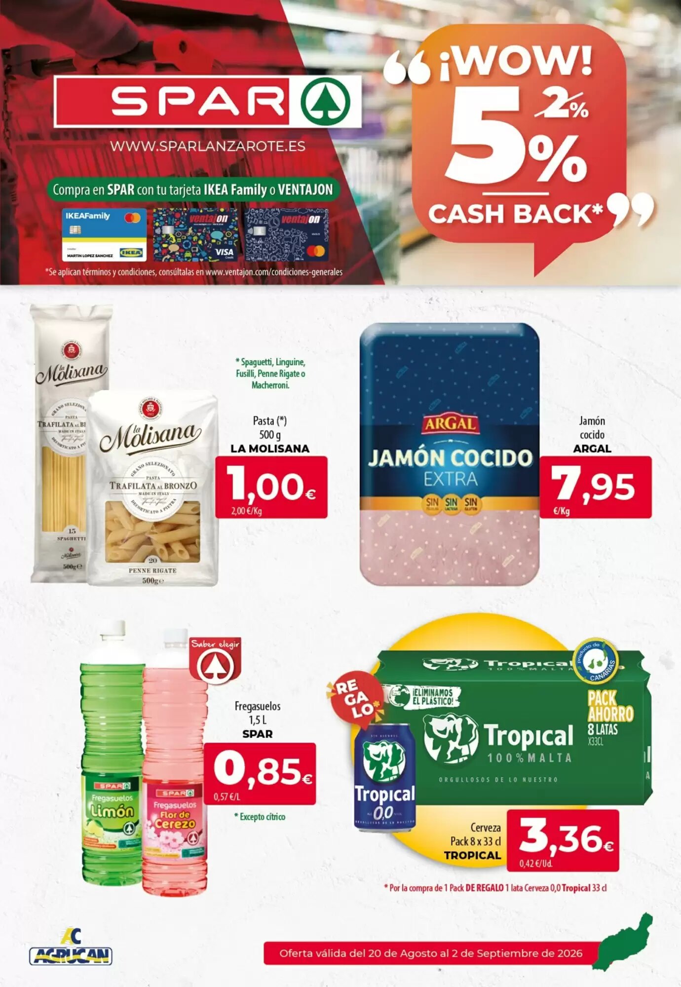 Folleto promocional de Spar válido desde el 20/08/2026 - Página 1.