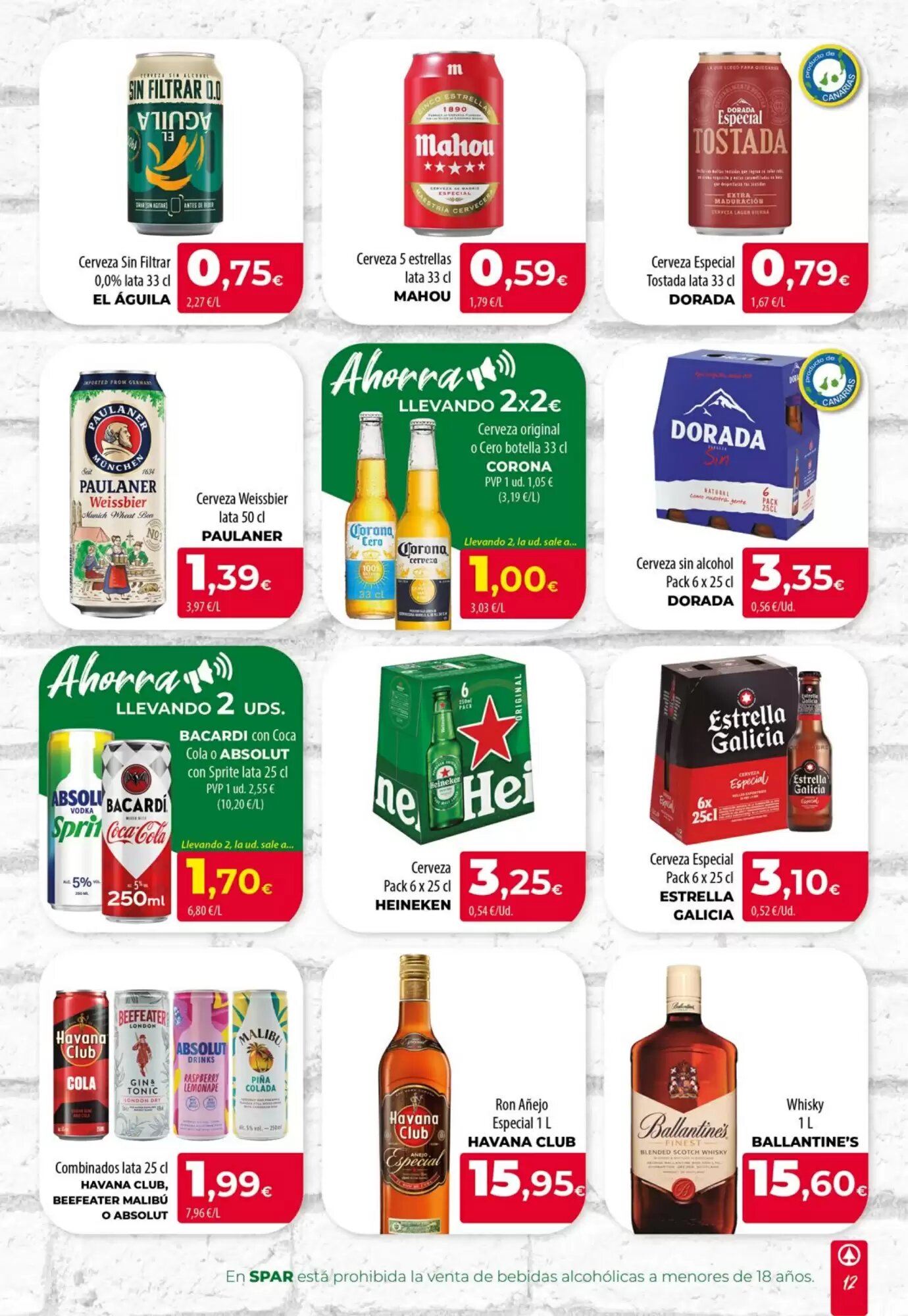 Folleto promocional de Spar La Palma válido desde el 20/08/2026 - Página 12.