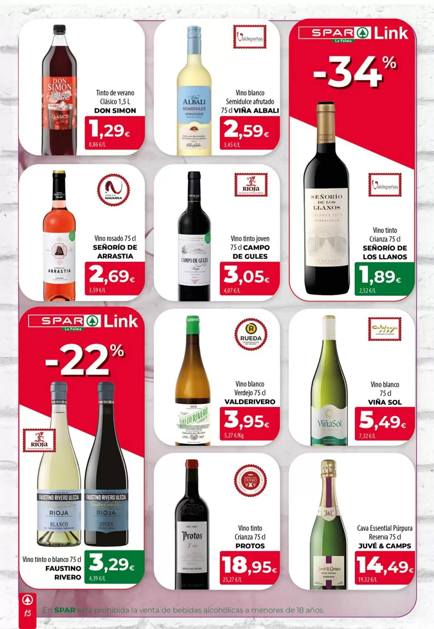 Folleto promocional de Spar La Palma válido desde el 20/08/2026 - Página 13.