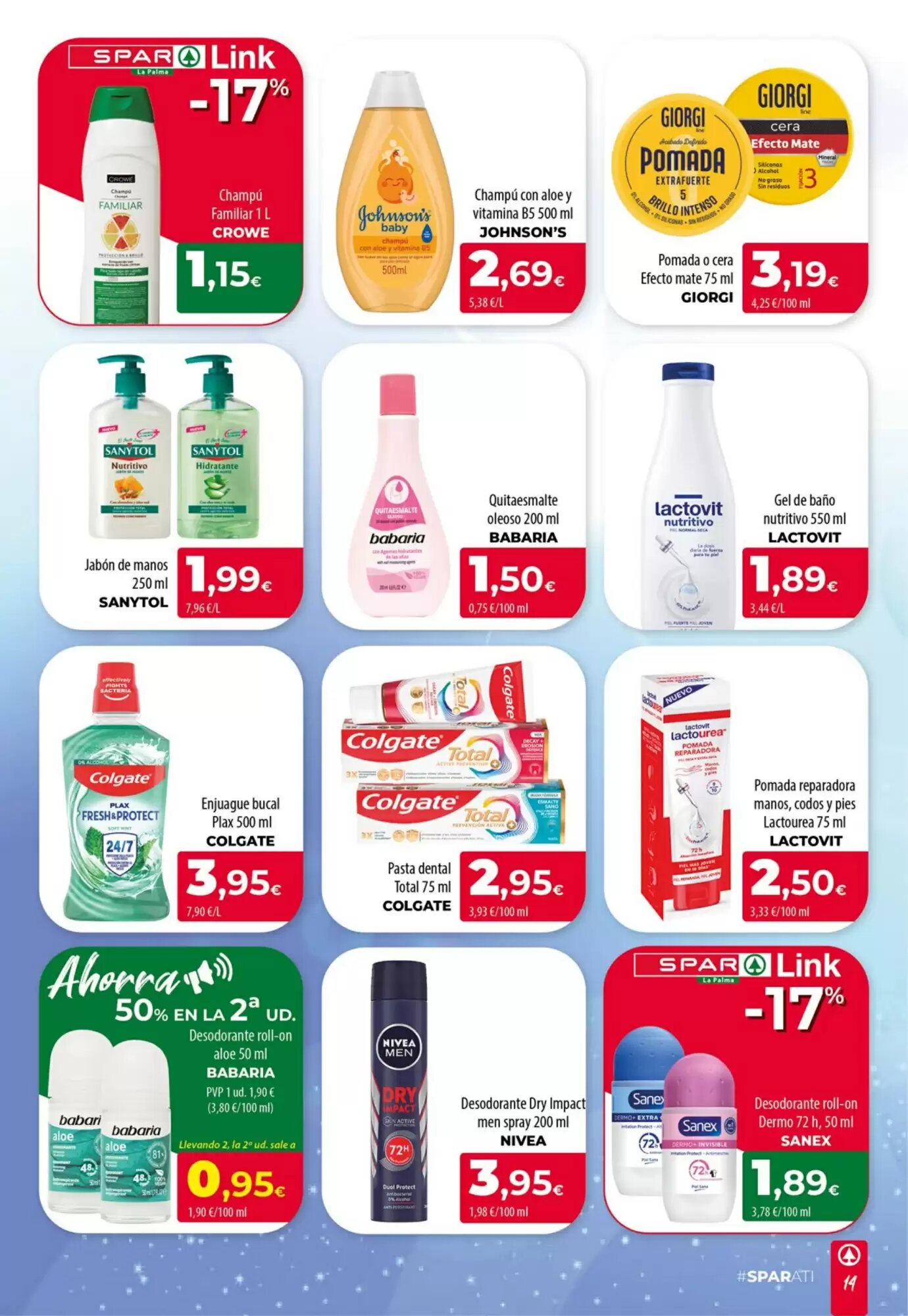 Folleto promocional de Spar La Palma válido desde el 20/08/2026 - Página 14.