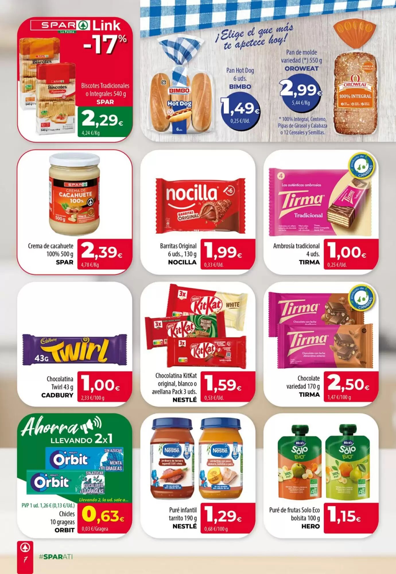 Folleto promocional de Spar La Palma válido desde el 20/08/2026 - Página 7.