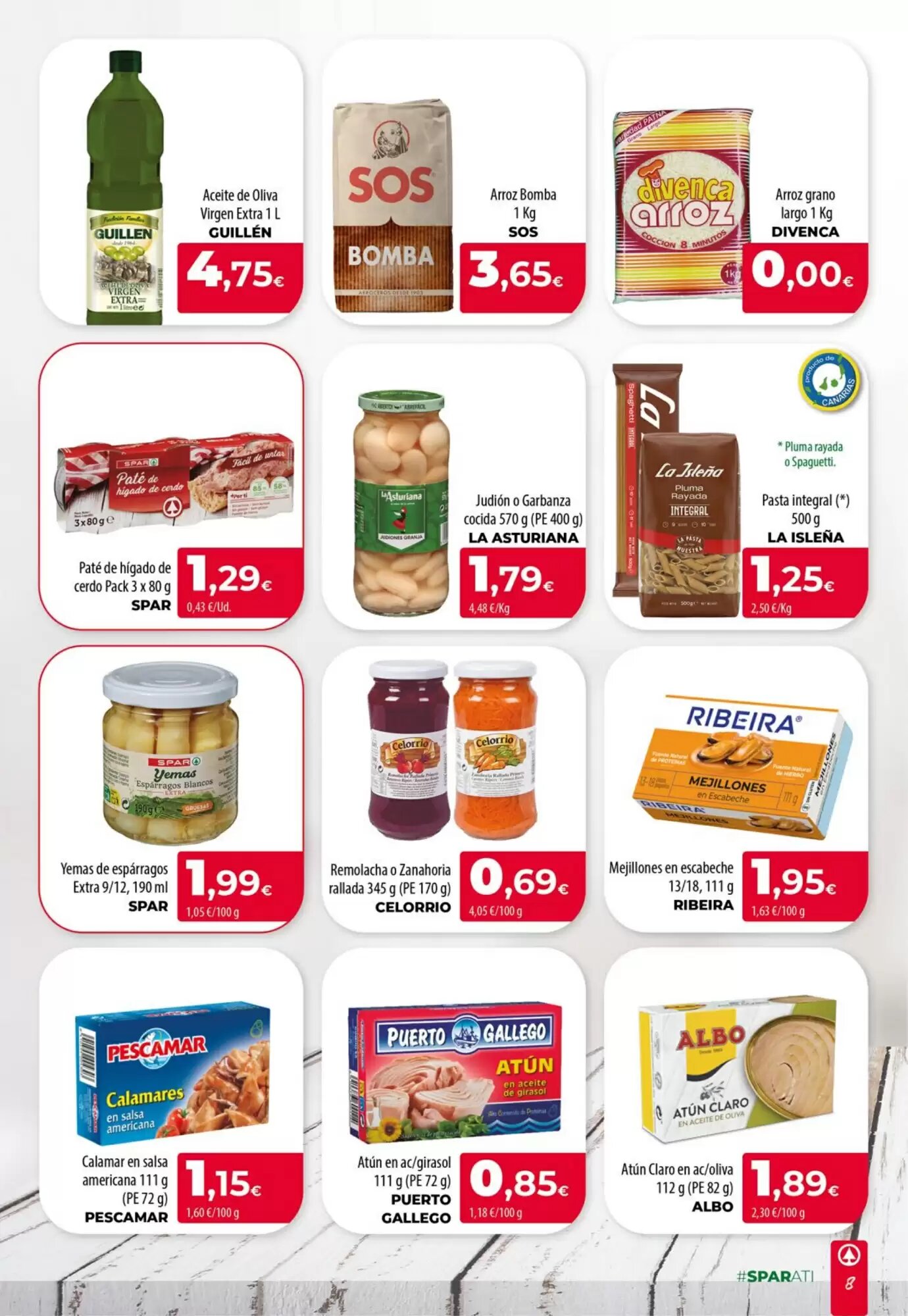 Folleto promocional de Spar La Palma válido desde el 20/08/2026 - Página 8.