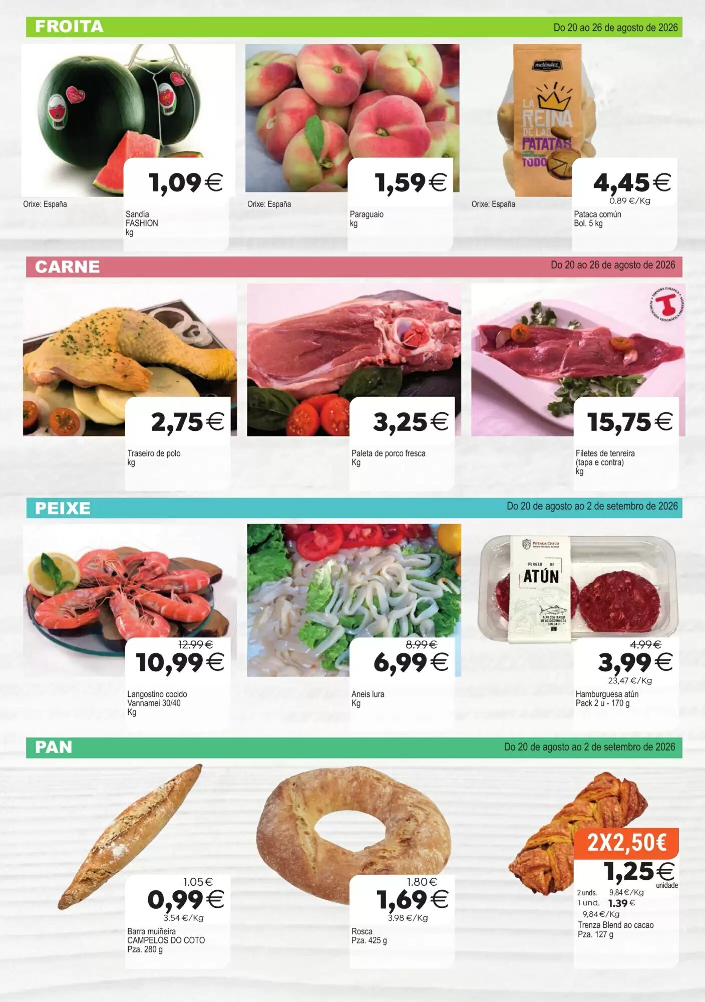 Folleto promocional de Plenus Supermercados válido desde el 20/08/2026 - Página 2.