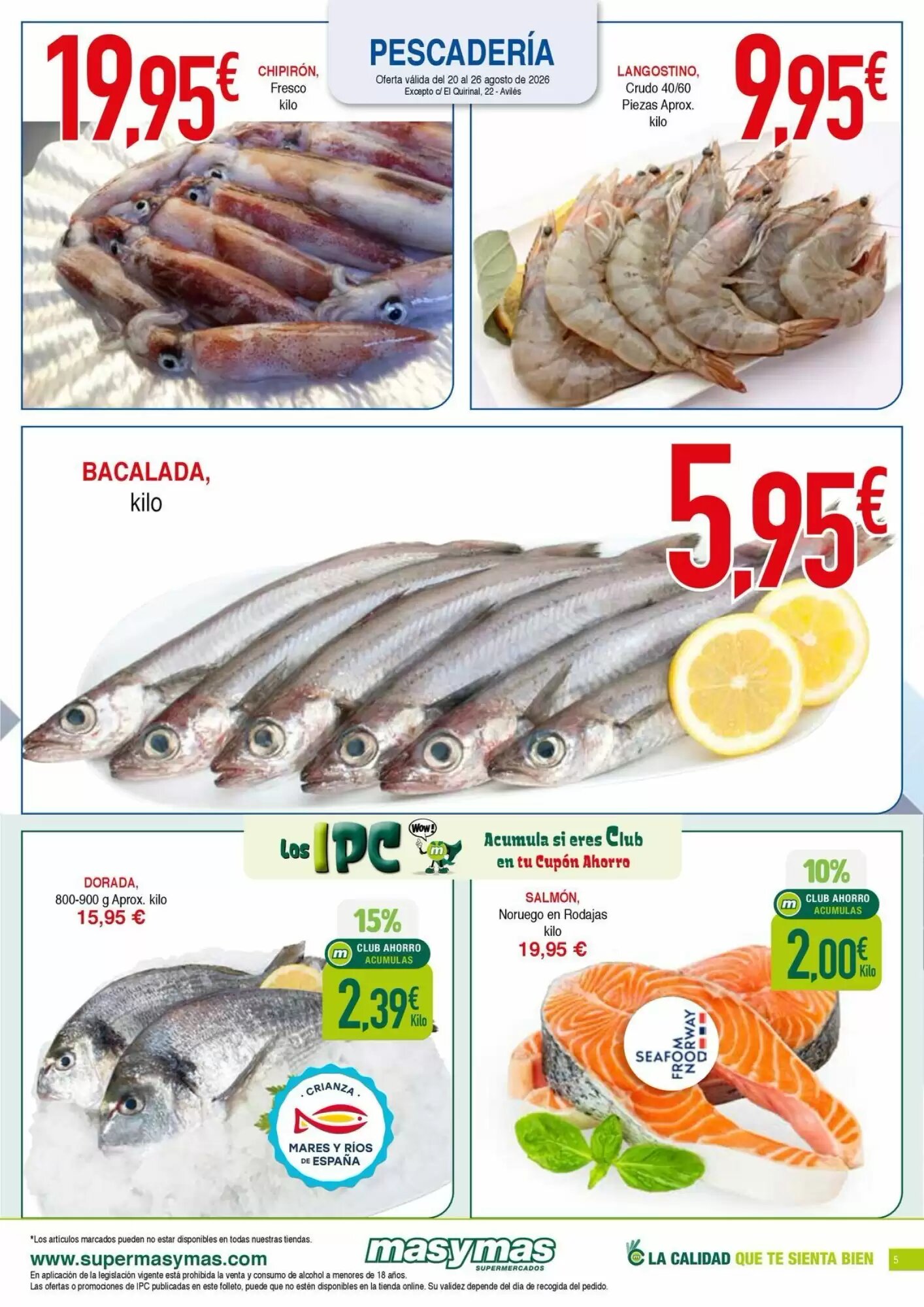 Folleto promocional de Masymas válido desde el 20/08/2026 - Página 5.