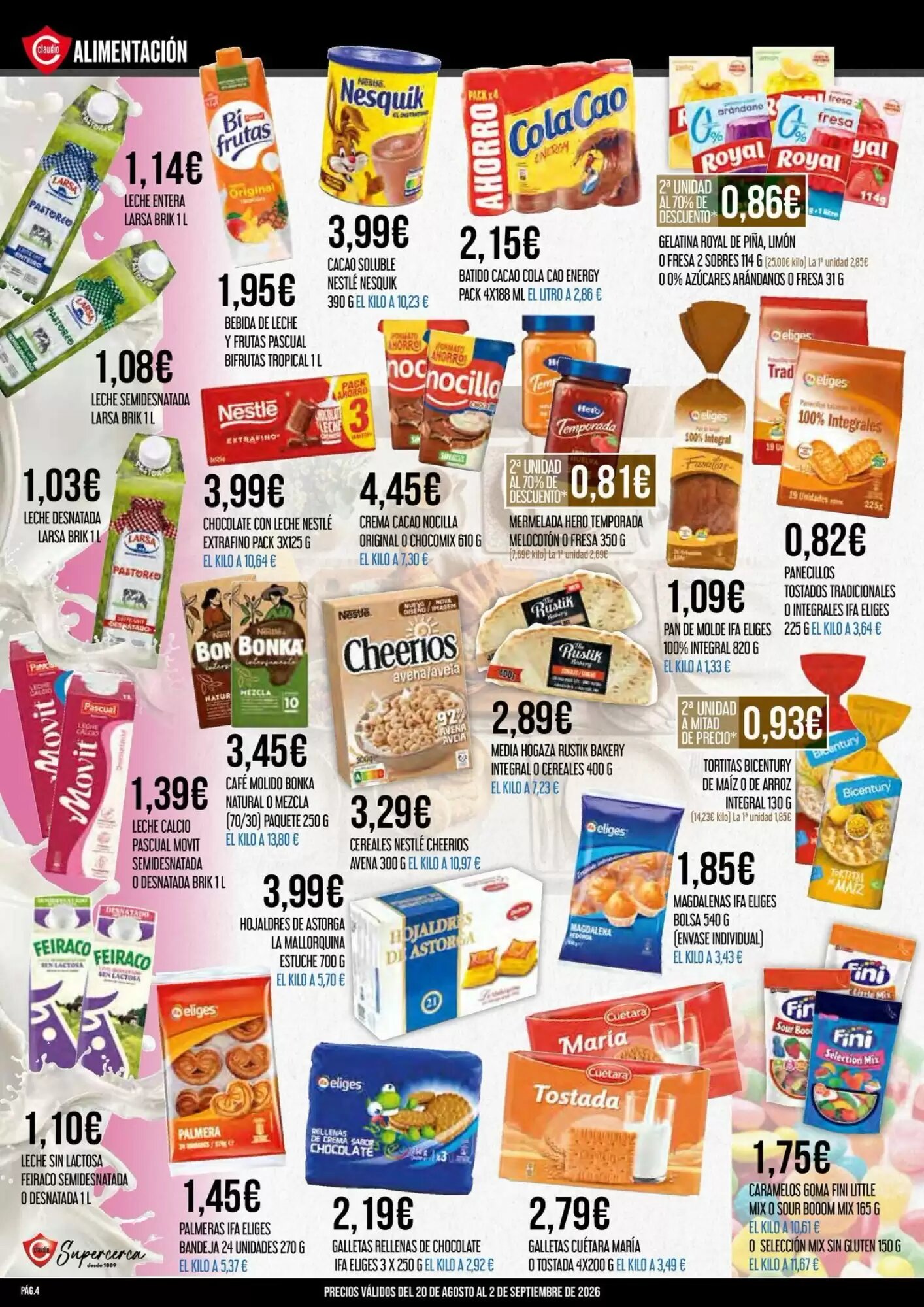 Folleto promocional de Claudio válido desde el 20/08/2026 - Página 4.