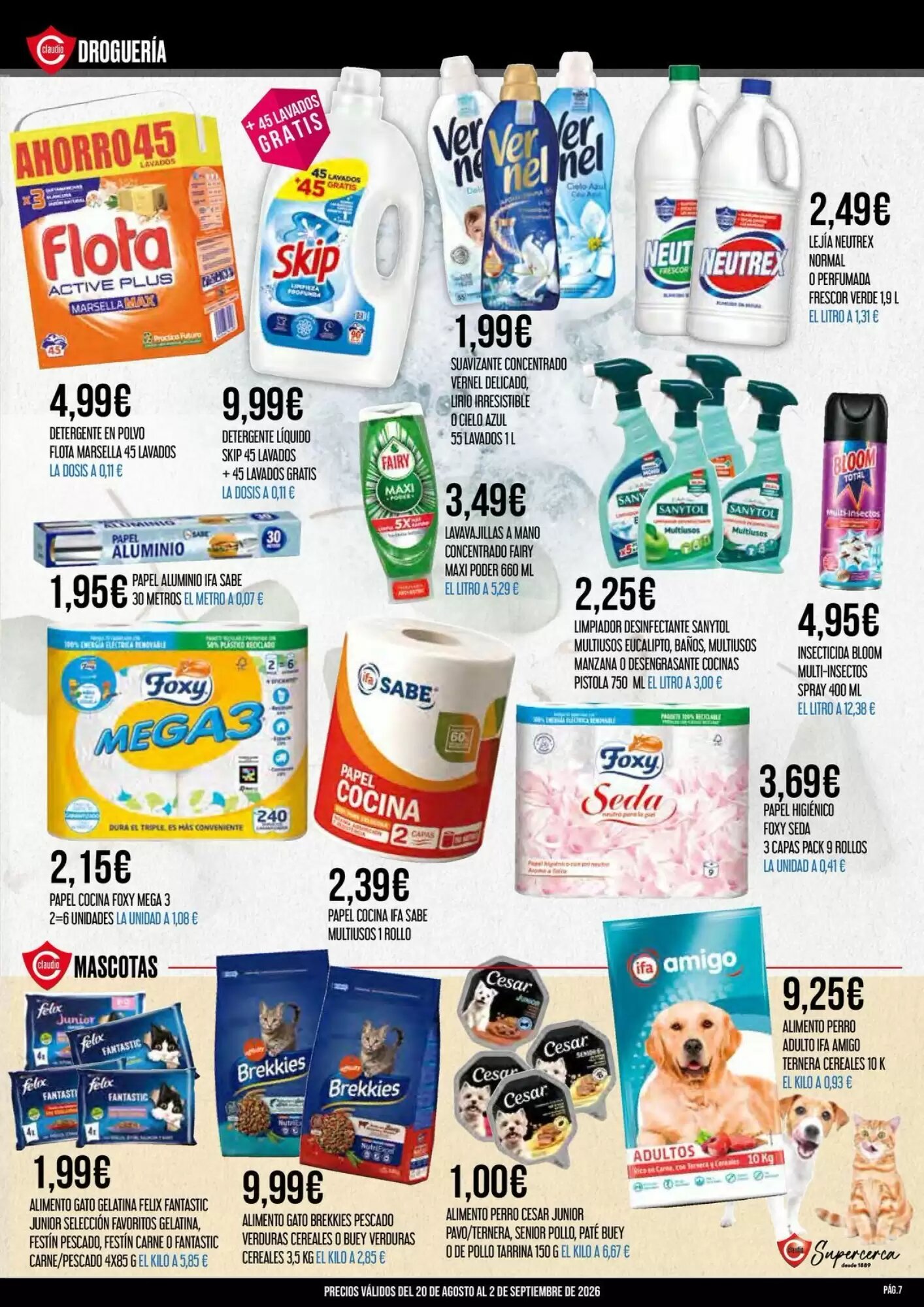 Folleto promocional de Claudio válido desde el 20/08/2026 - Página 7.