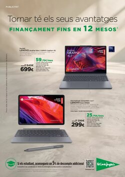 Folleto promocional de El Corte Inglés válido desde el 20/08/2026