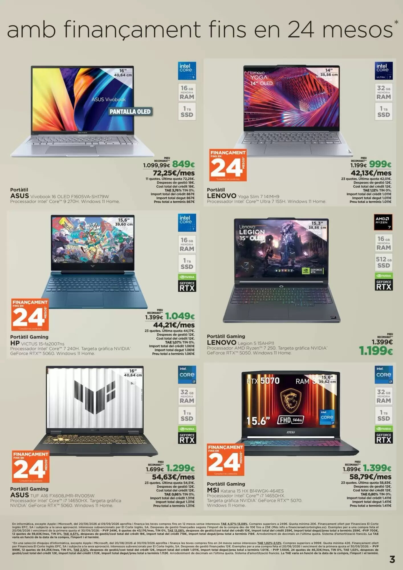 Folleto promocional de El Corte Inglés válido desde el 20/08/2026 - Página 3.
