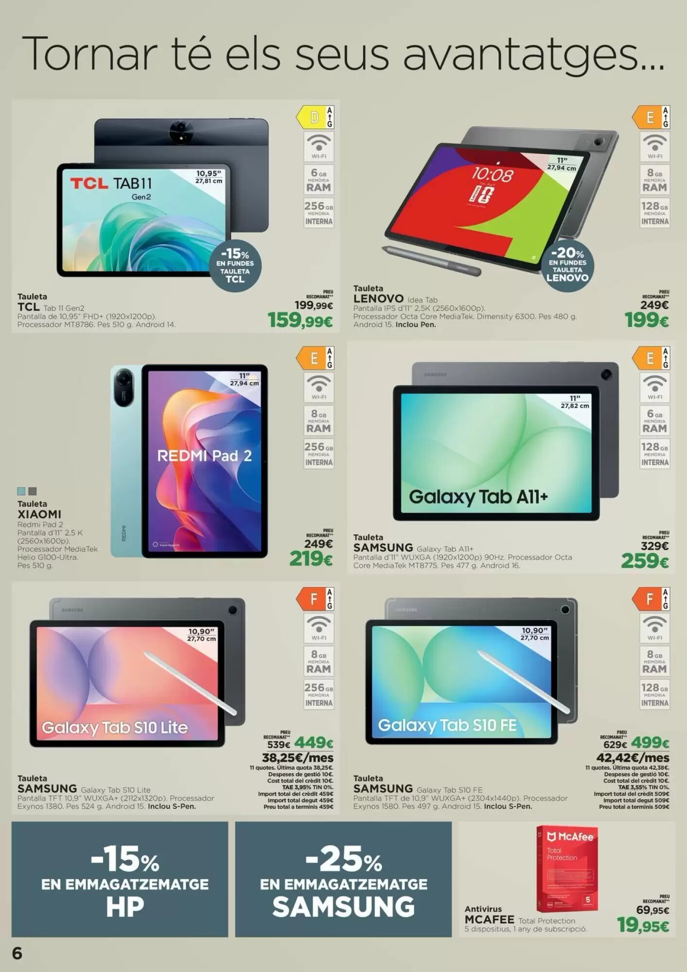Folleto promocional de El Corte Inglés válido desde el 20/08/2026 - Página 6.