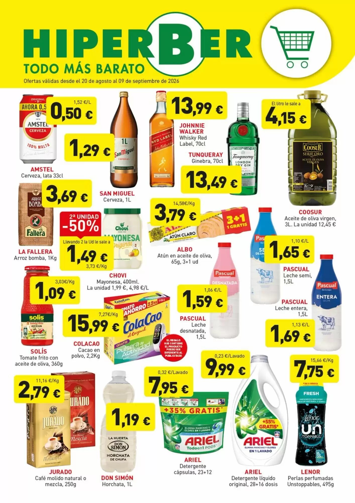 Folleto promocional de Hiperber válido desde el 20/08/2026 - Página 1.
