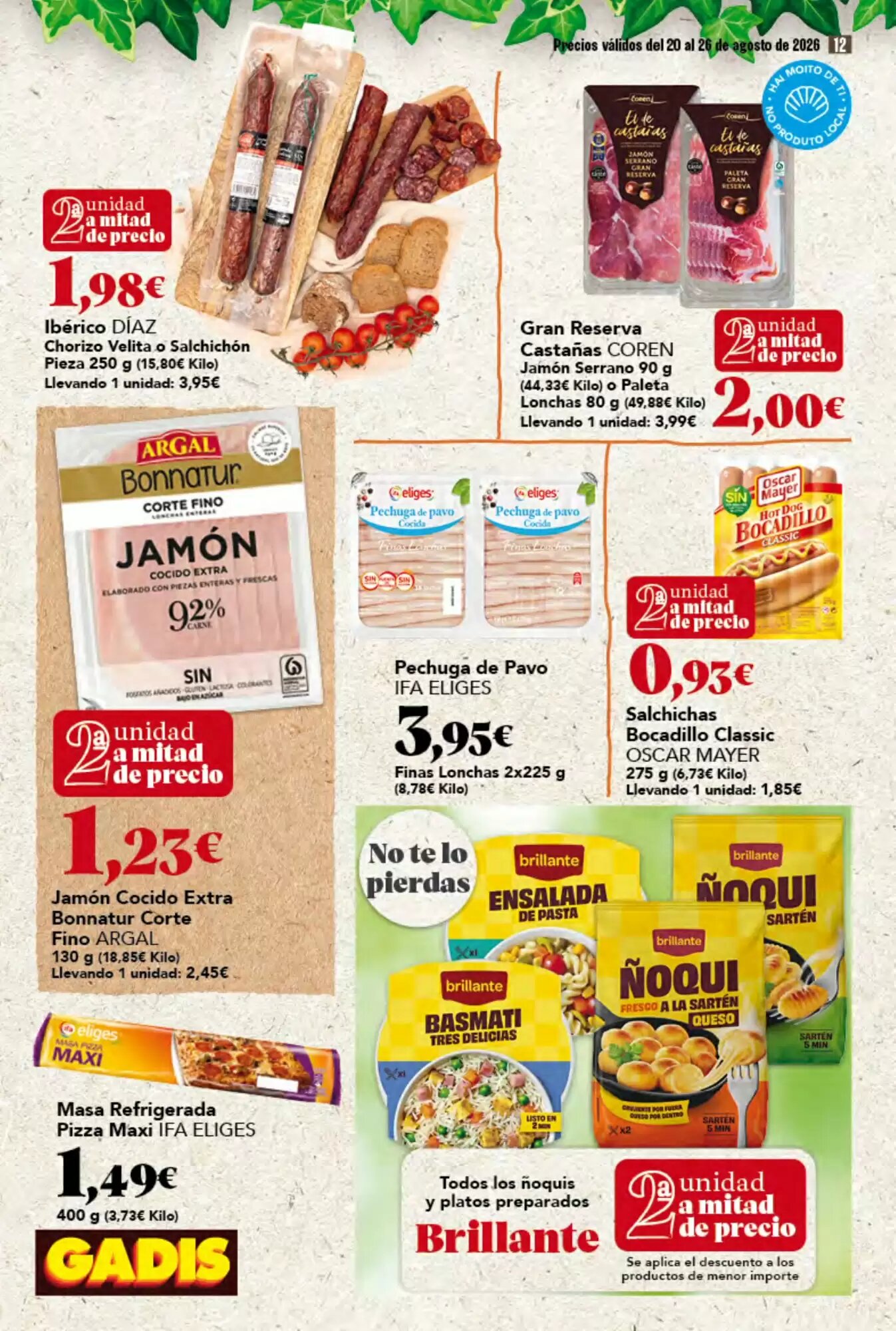 Folleto promocional de Gadis válido desde el 20/08/2026 - Página 12.