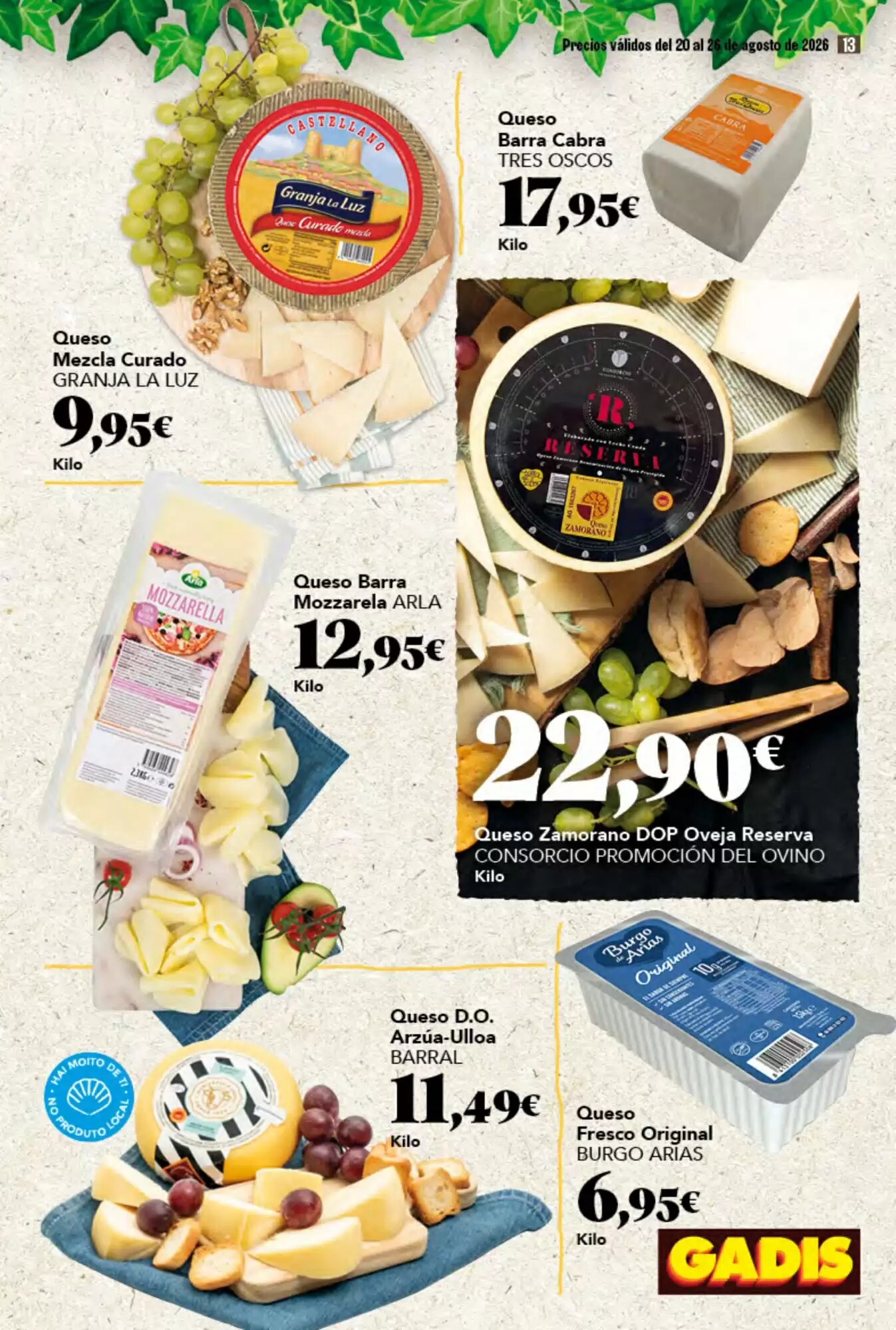 Folleto promocional de Gadis válido desde el 20/08/2026 - Página 13.