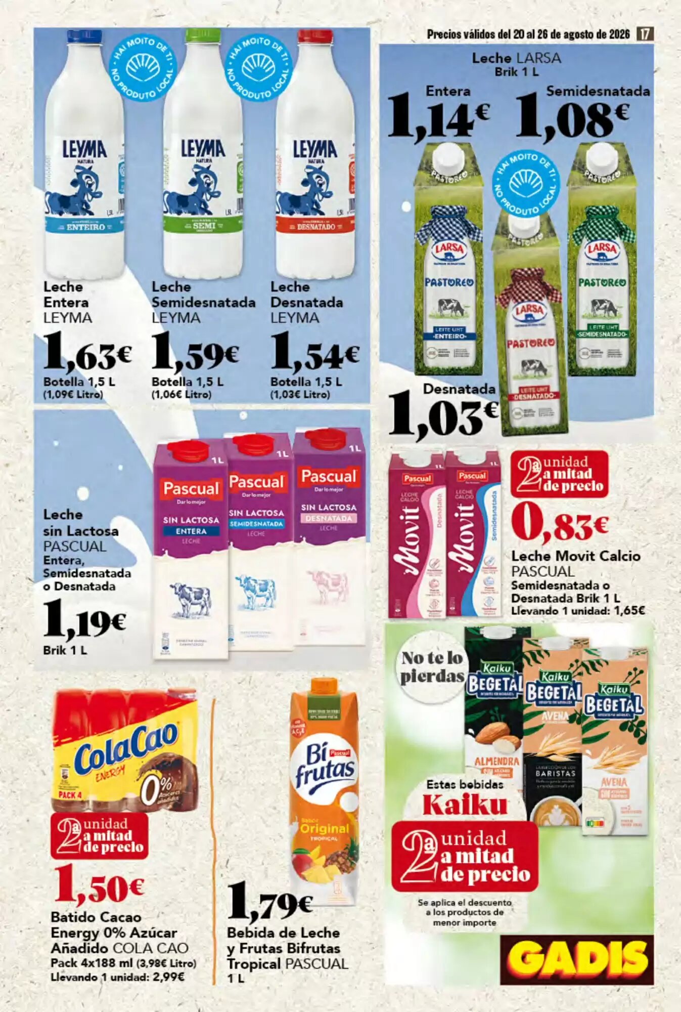 Folleto promocional de Gadis válido desde el 20/08/2026 - Página 17.