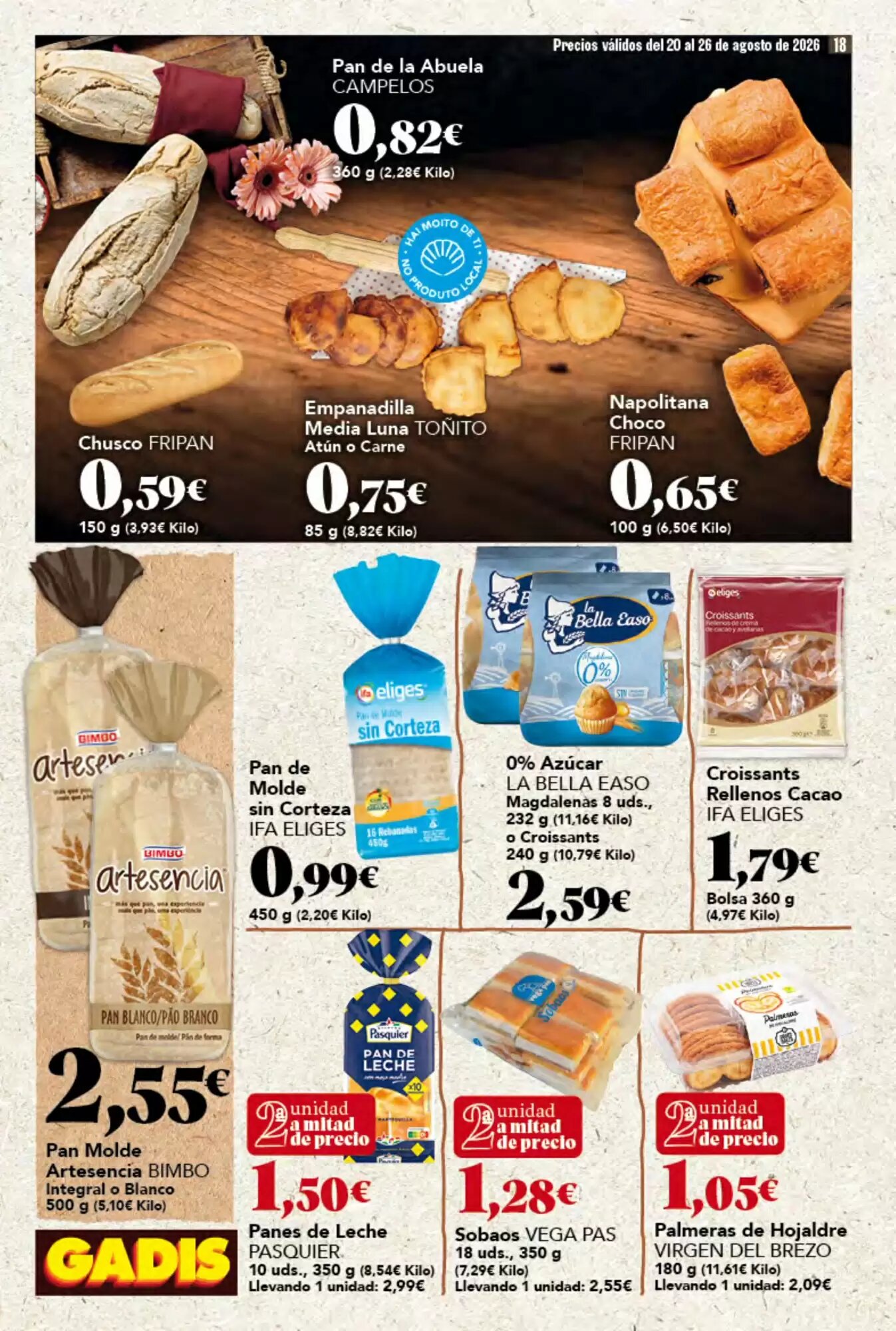 Folleto promocional de Gadis válido desde el 20/08/2026 - Página 18.