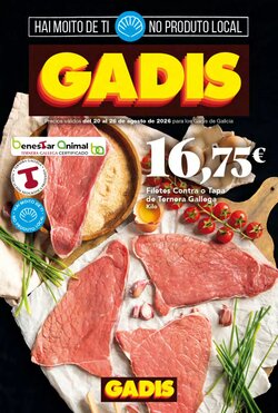 Folleto promocional de Gadis válido desde el 20/08/2026