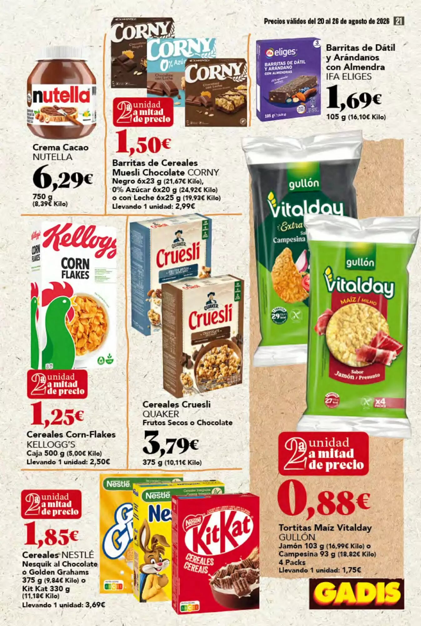 Folleto promocional de Gadis válido desde el 20/08/2026 - Página 21.