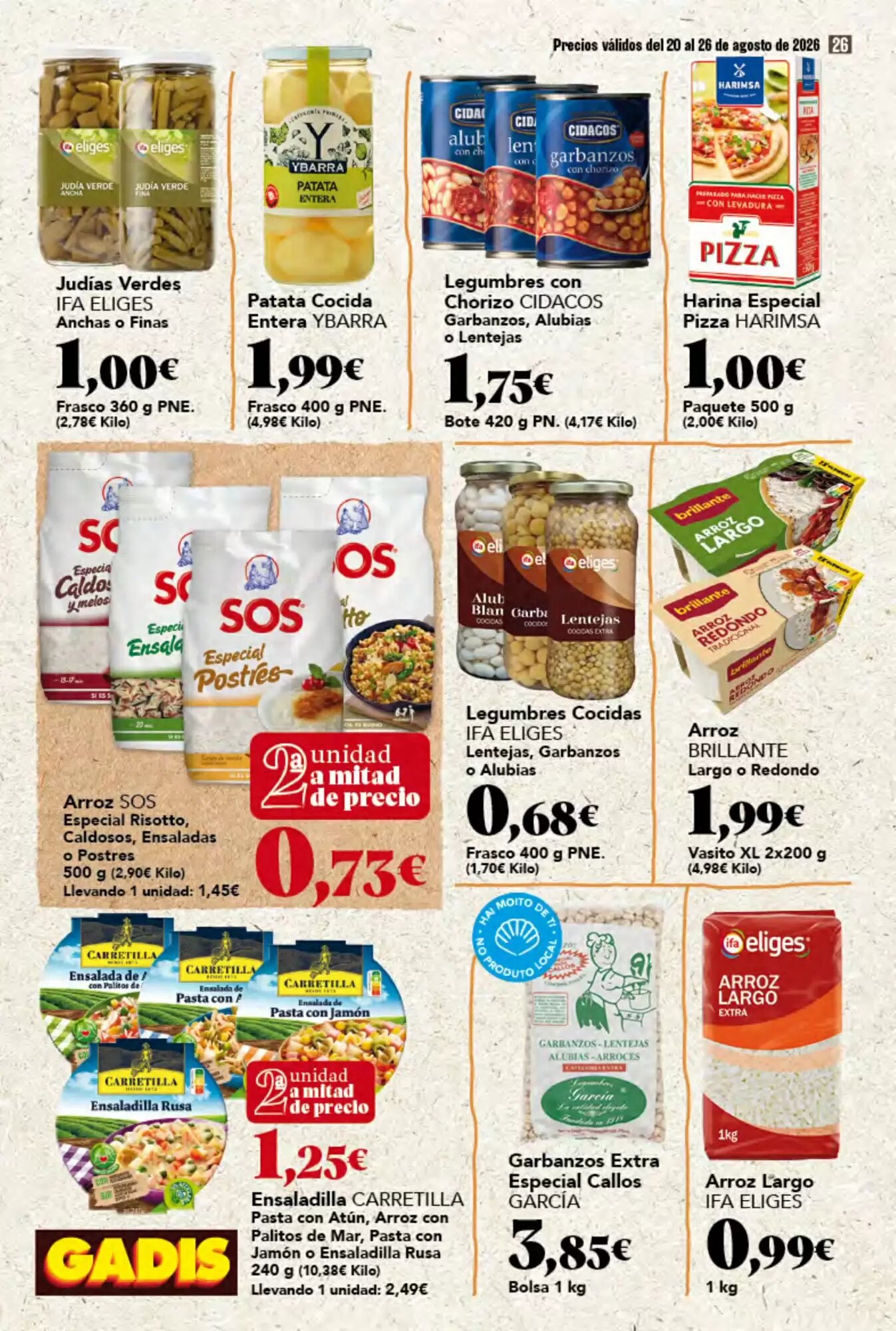 Folleto promocional de Gadis válido desde el 20/08/2026 - Página 26.