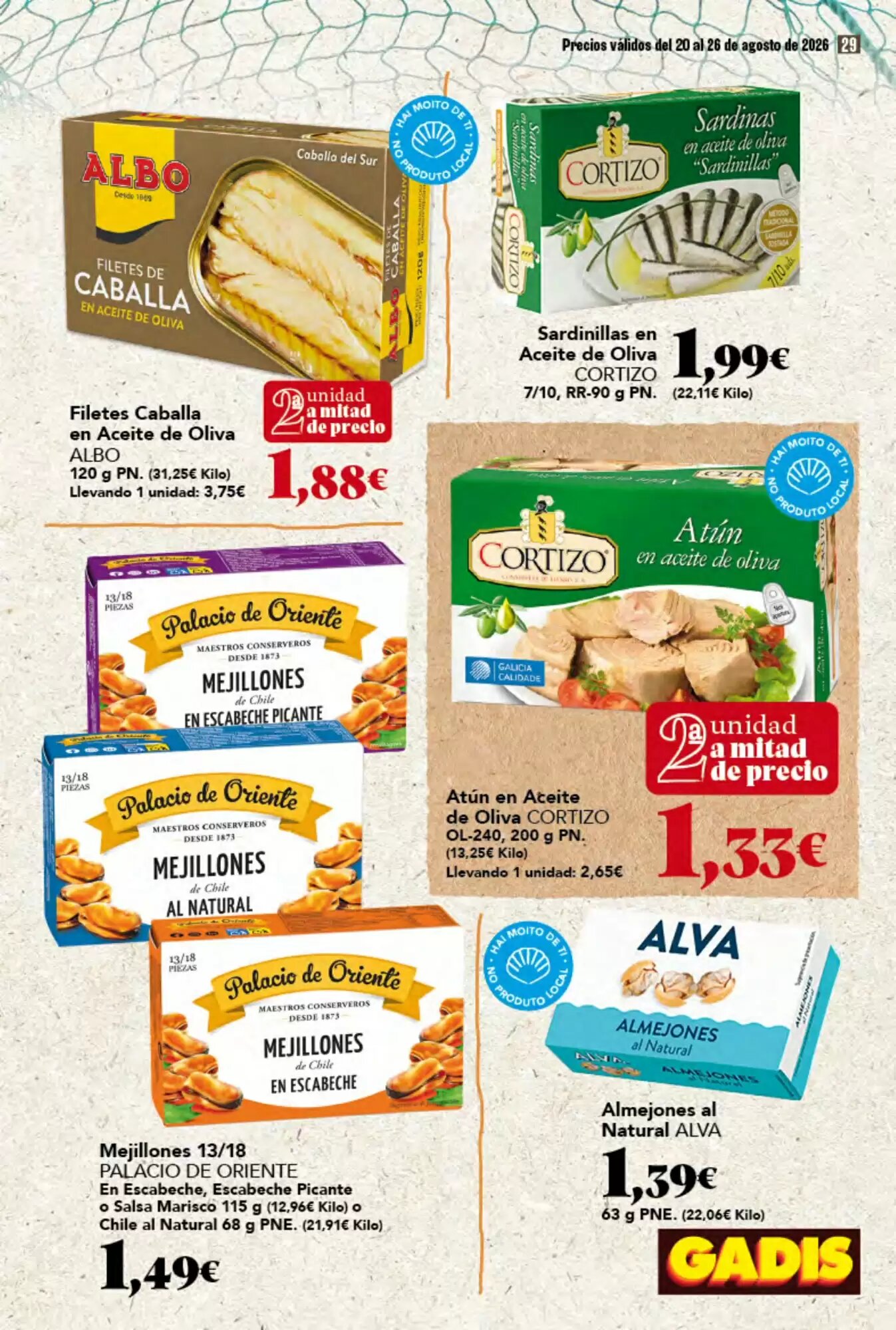 Folleto promocional de Gadis válido desde el 20/08/2026 - Página 29.