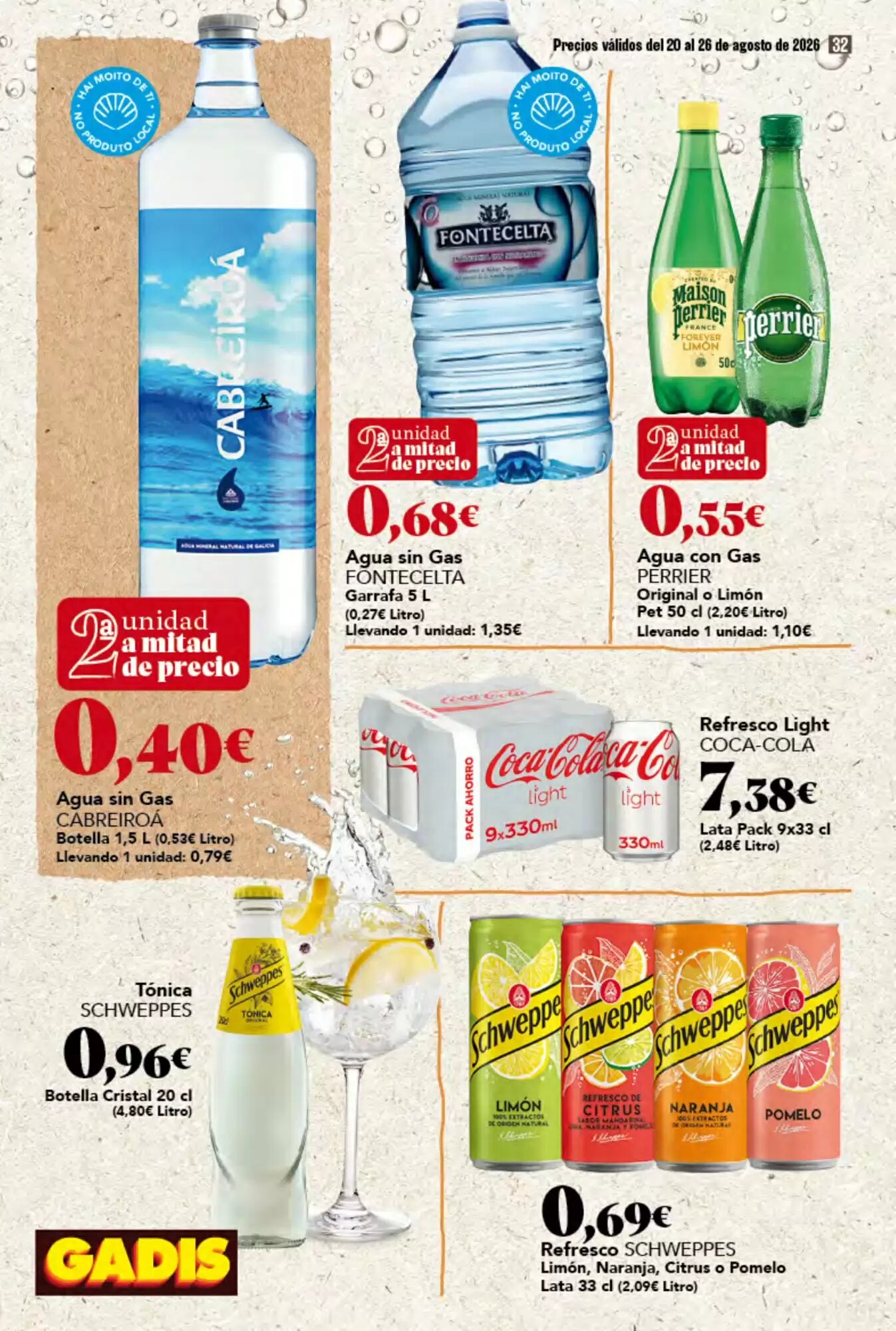 Folleto promocional de Gadis válido desde el 20/08/2026 - Página 32.