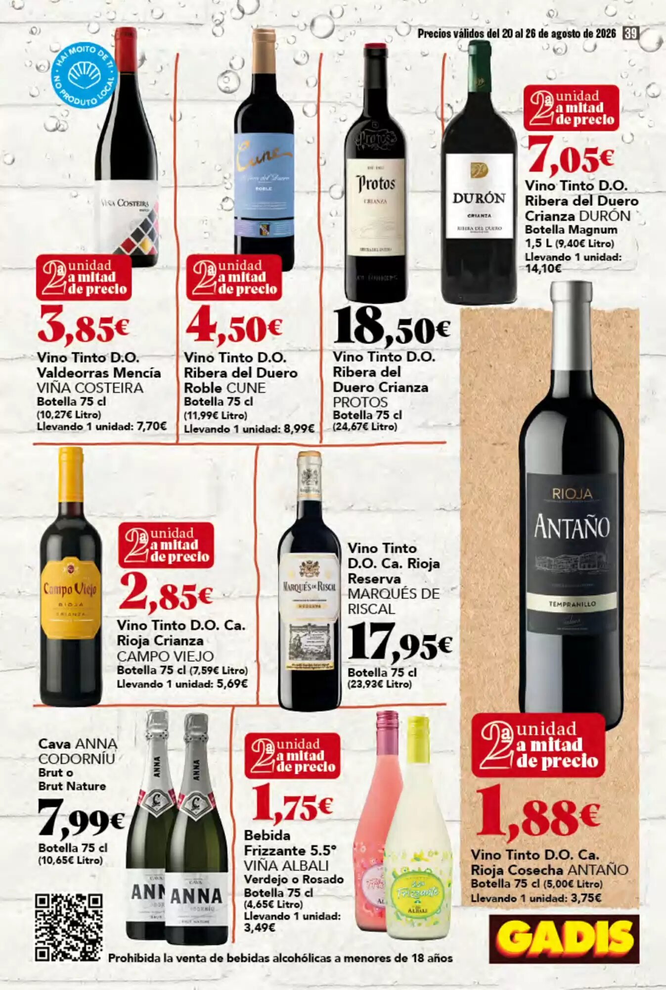 Folleto promocional de Gadis válido desde el 20/08/2026 - Página 39.