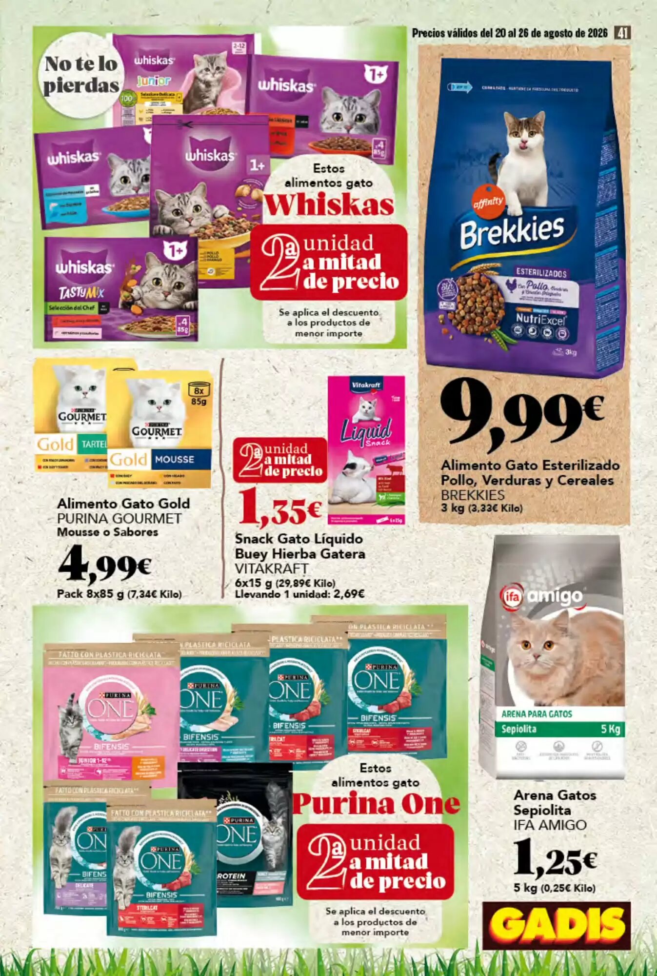 Folleto promocional de Gadis válido desde el 20/08/2026 - Página 41.