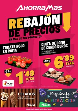 Folleto promocional de AhorraMas válido desde el 20/08/2026