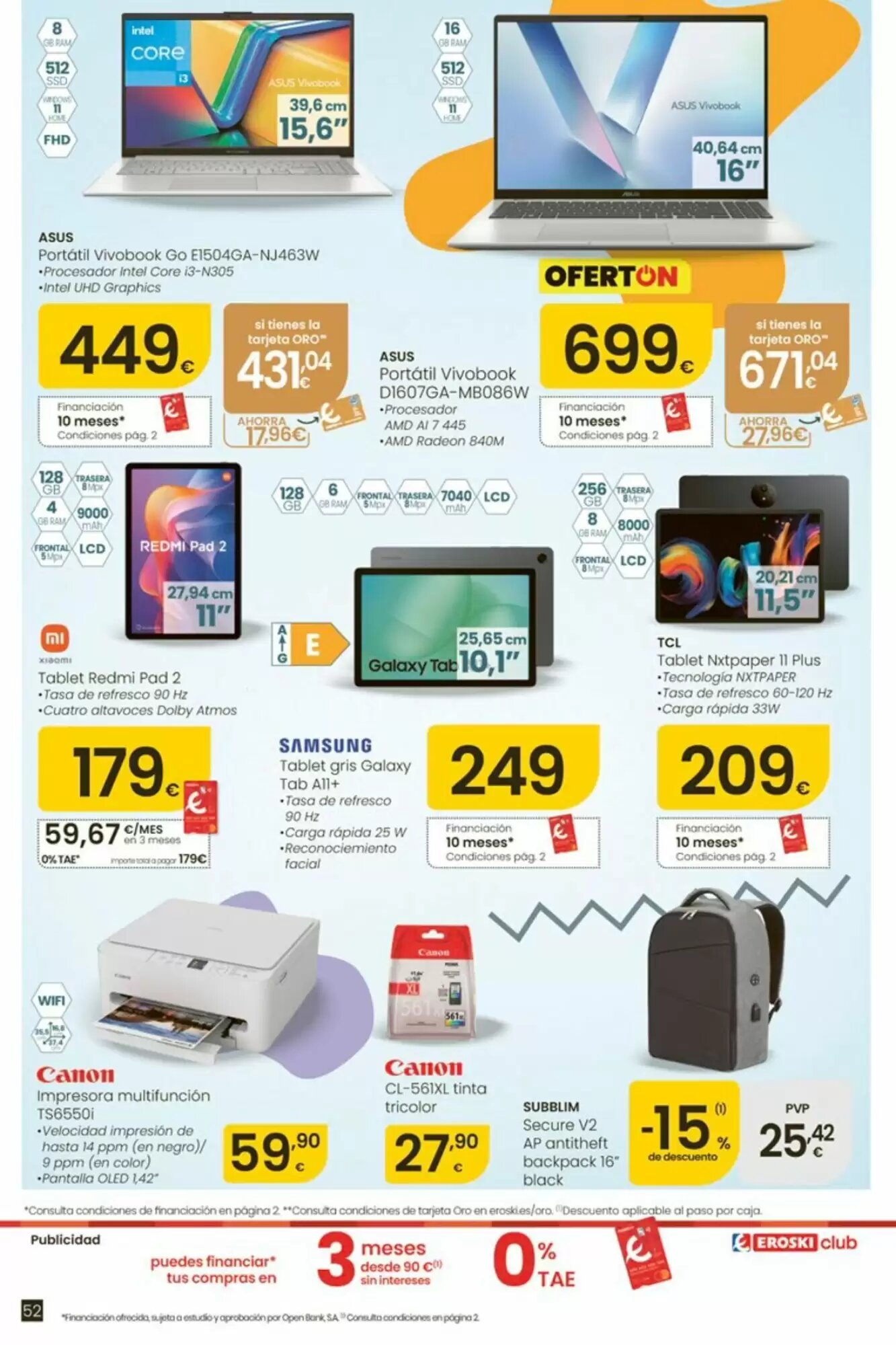 Folleto promocional de Eroski válido desde el 20/08/2026 - Página 52.