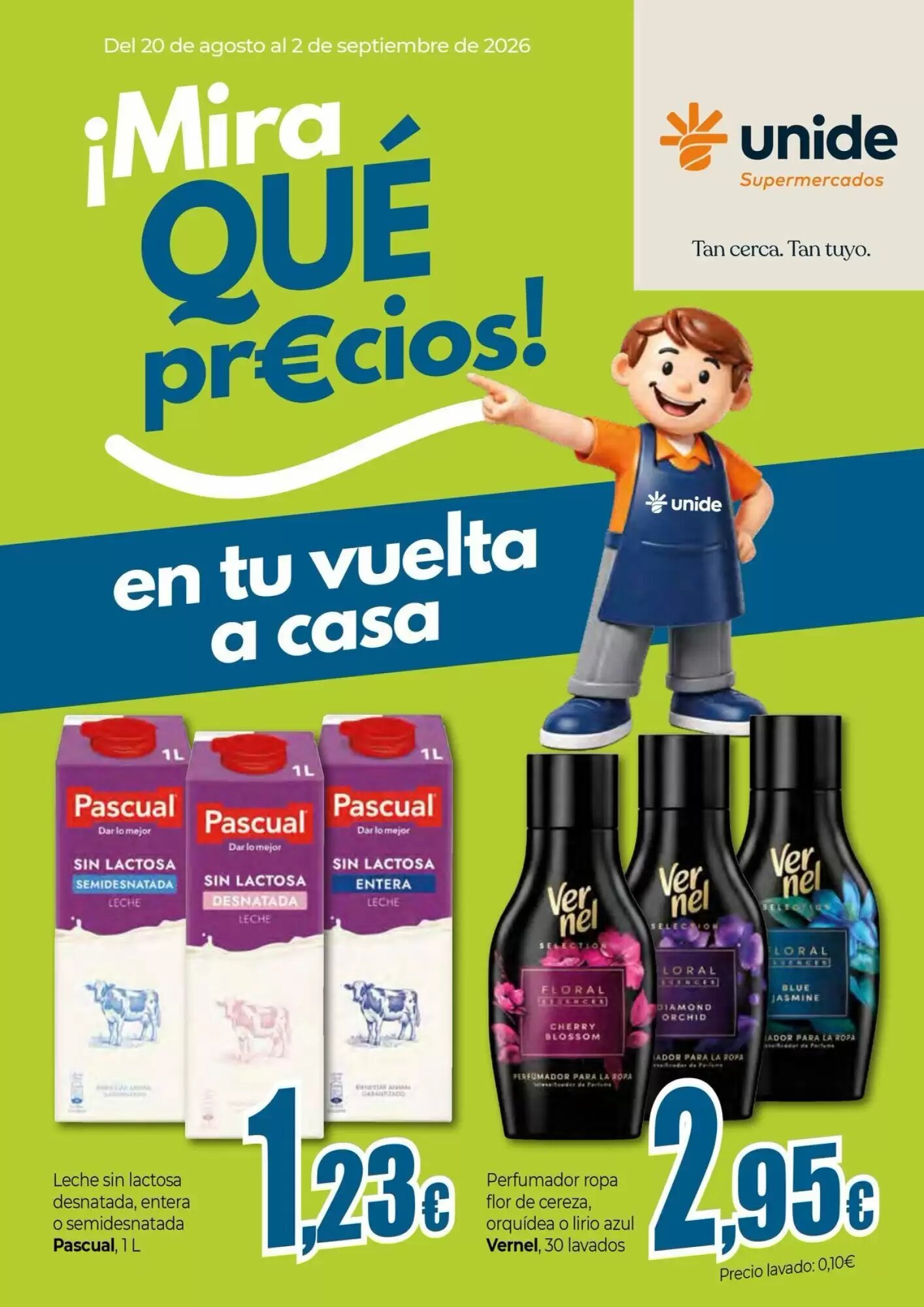 Folleto promocional de Unide Supermercados válido desde el 20/08/2026 - Página 1.