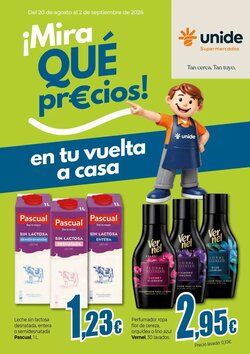 Folleto promocional de Unide Supermercados válido desde el 20/08/2026
