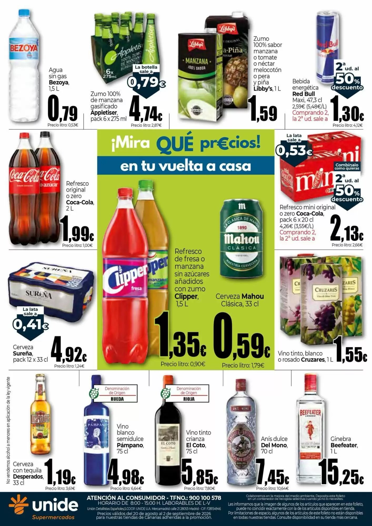 Folleto promocional de Unide Supermercados válido desde el 20/08/2026 - Página 8.