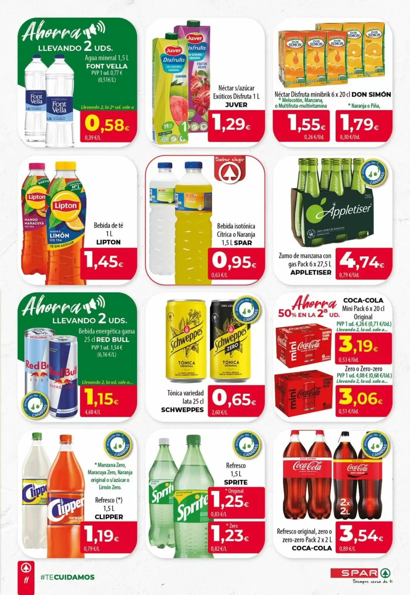 Folleto promocional de Spar Tenerife válido desde el 20/08/2026 - Página 11.