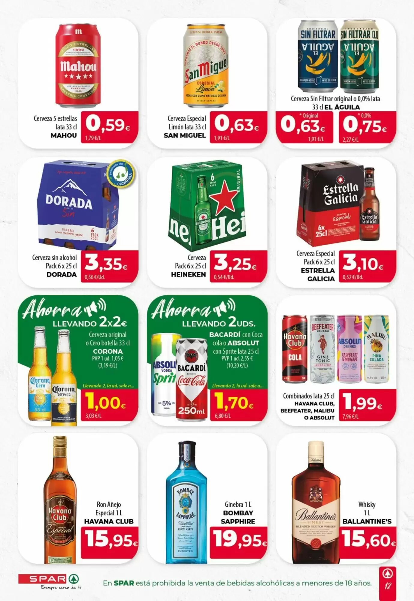Folleto promocional de Spar Tenerife válido desde el 20/08/2026 - Página 12.