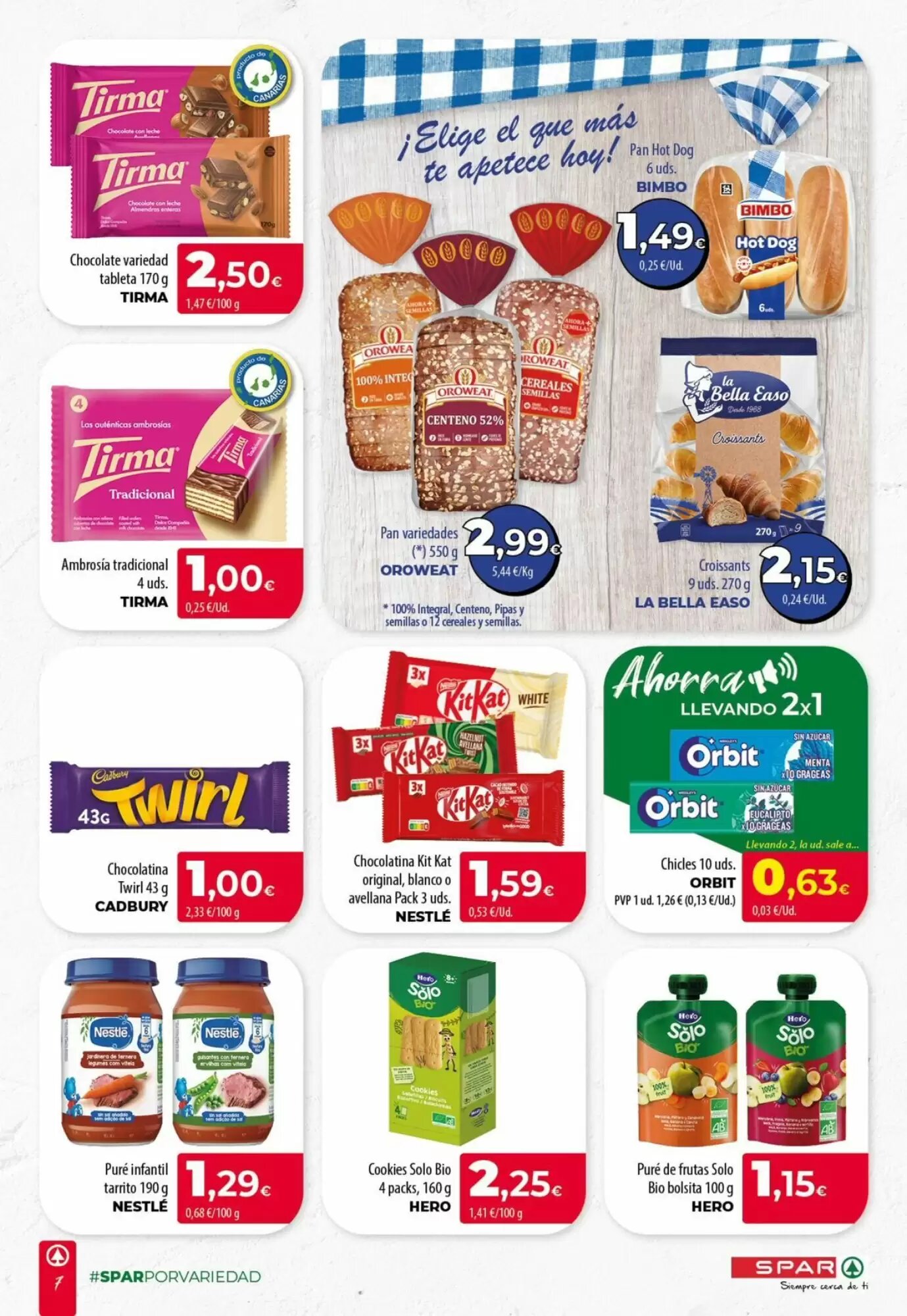 Folleto promocional de Spar Tenerife válido desde el 20/08/2026 - Página 7.