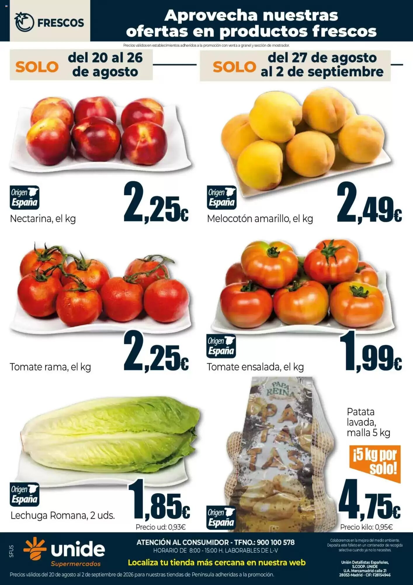 Folleto promocional de Unide Supermercados válido desde el 20/08/2026 - Página 4.